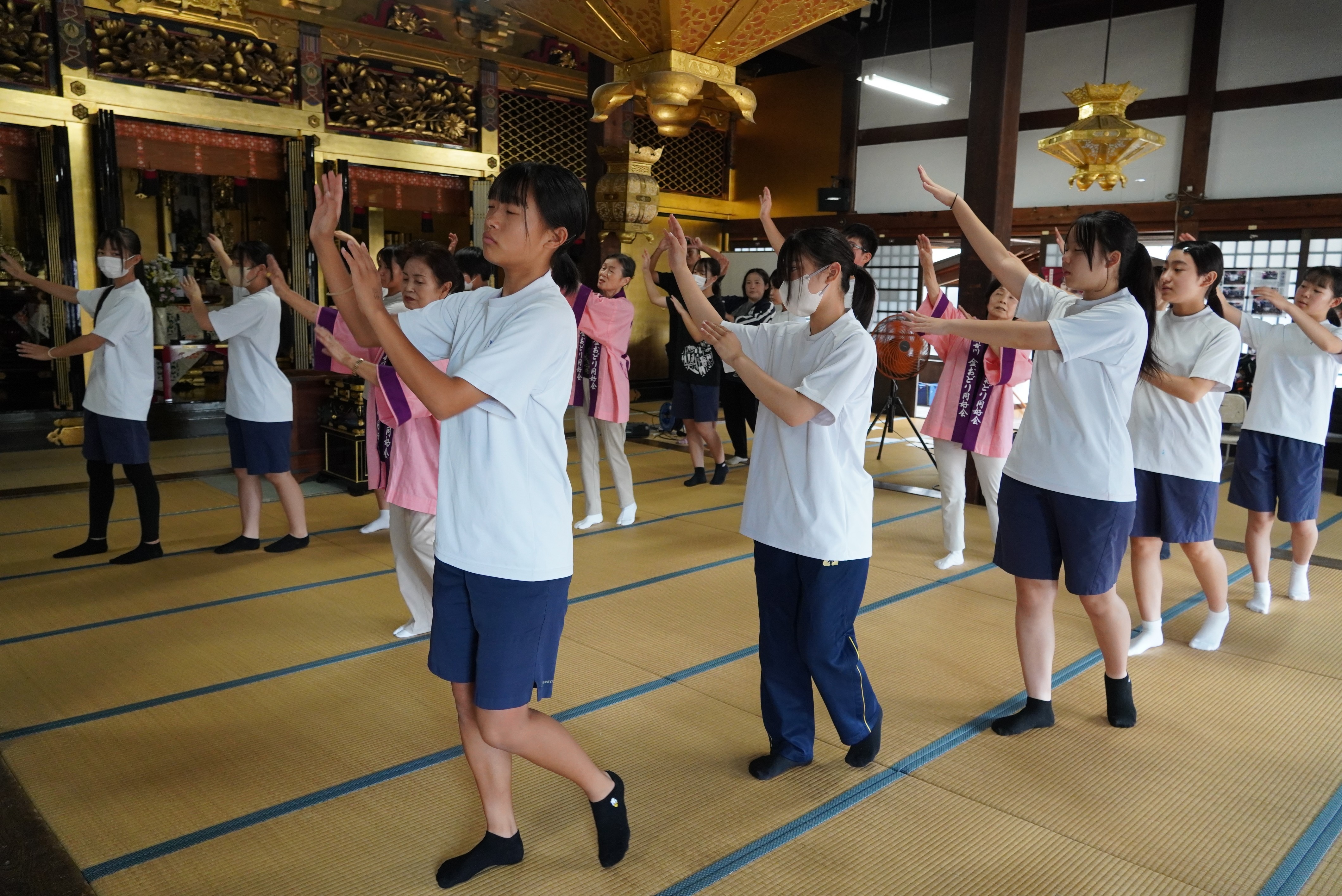 古川中学校マイプロ～古川盆踊り復活へ当日を盛り上げる中学生3年生が練習会
