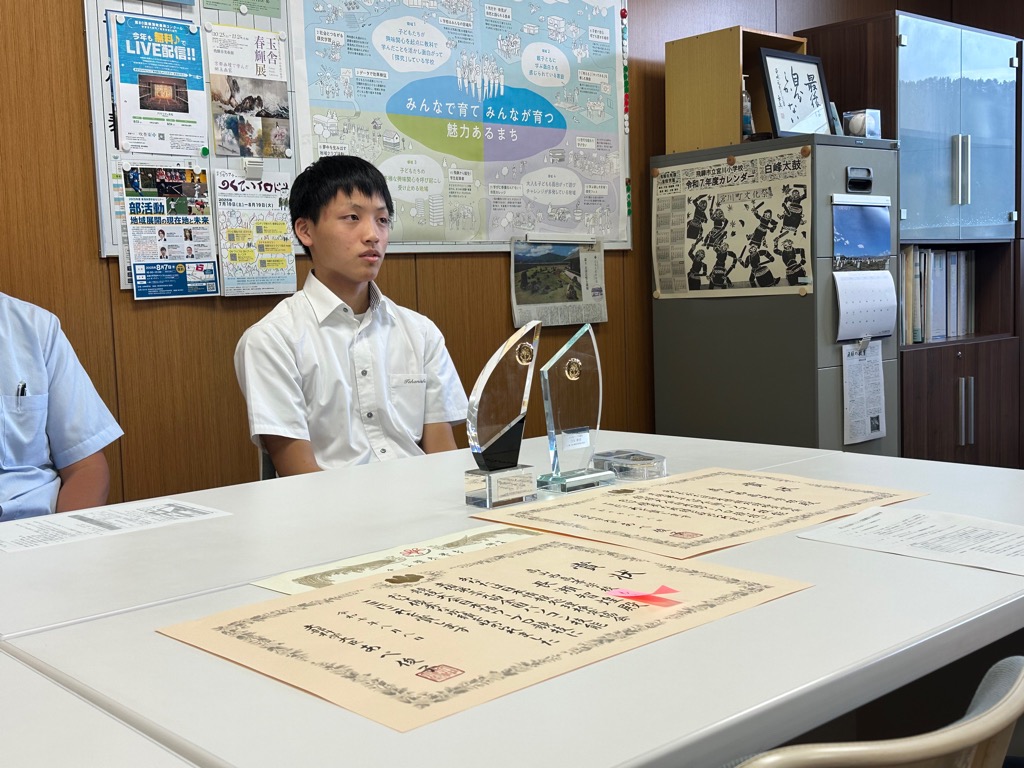 古川中学校出身の長瀬智煌さんが全国パソコン技能競技大会で団体・個人ともに優勝！