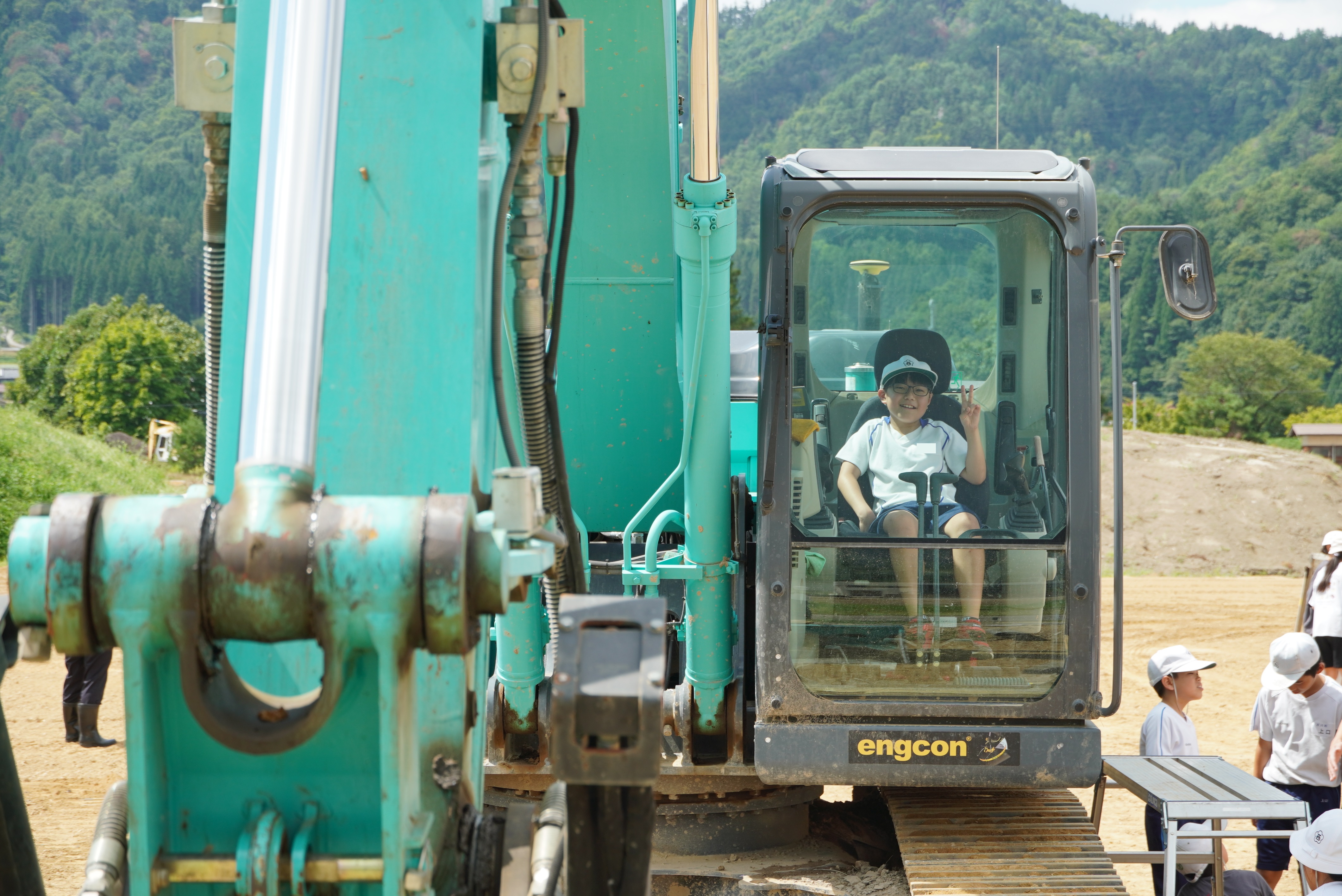 古川西小学校5年生が杉崎地区土地改良工事を見学しました