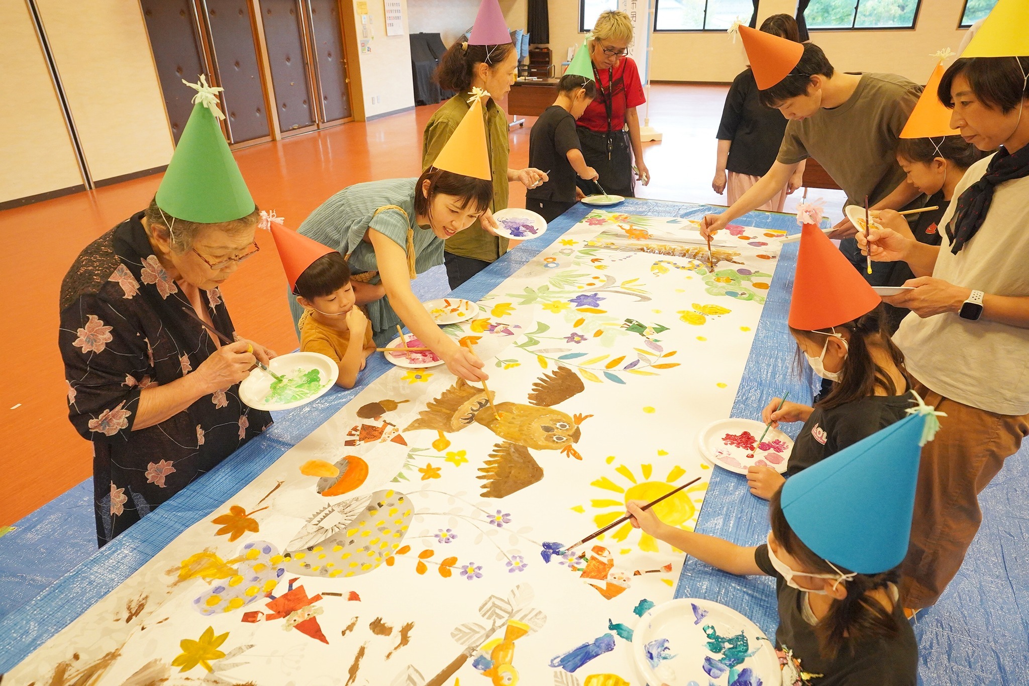 絵本のワンシーンを彩るワークショップを開催