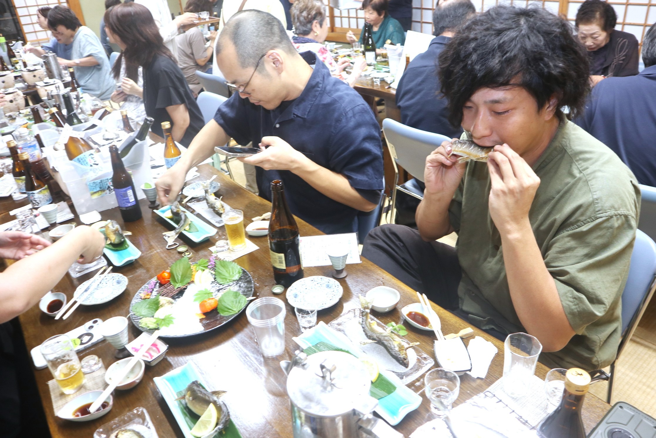 「天然鮎と地酒のペアリング会」が開催されました