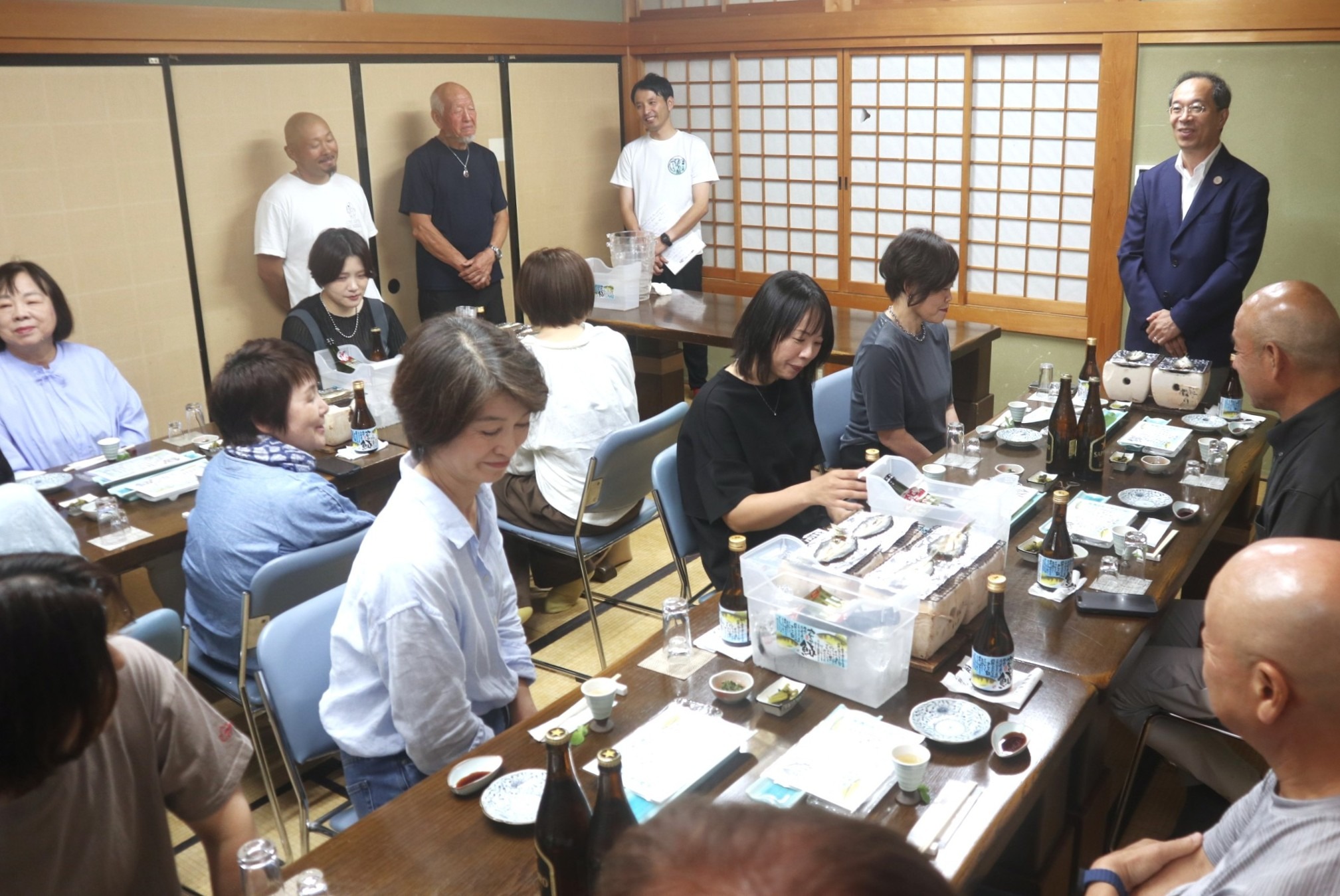 「天然鮎と地酒のペアリング会」が開催されました