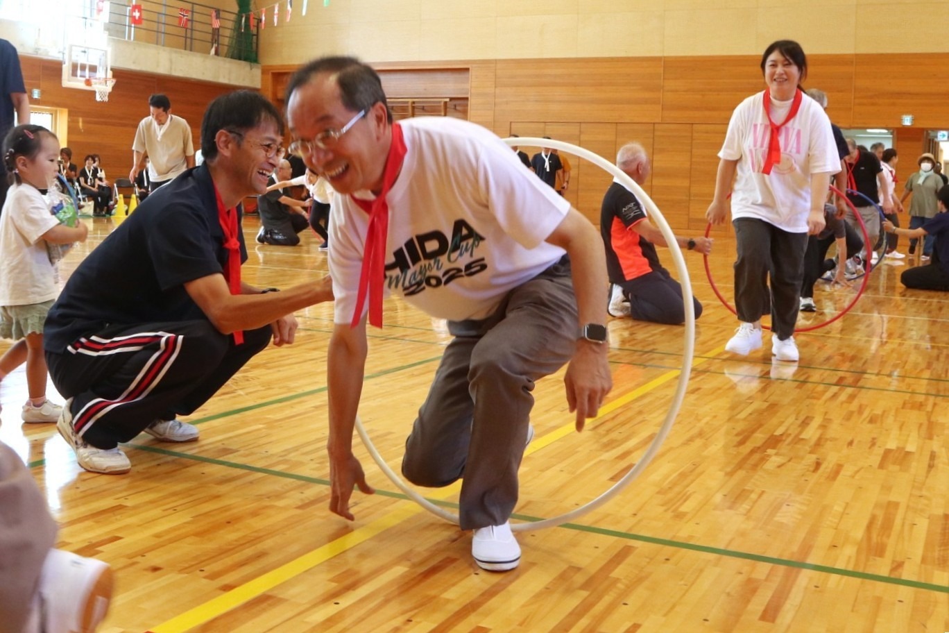 「宮川町大運動会」に今年初めて宮川保育園の園児らが加わりました