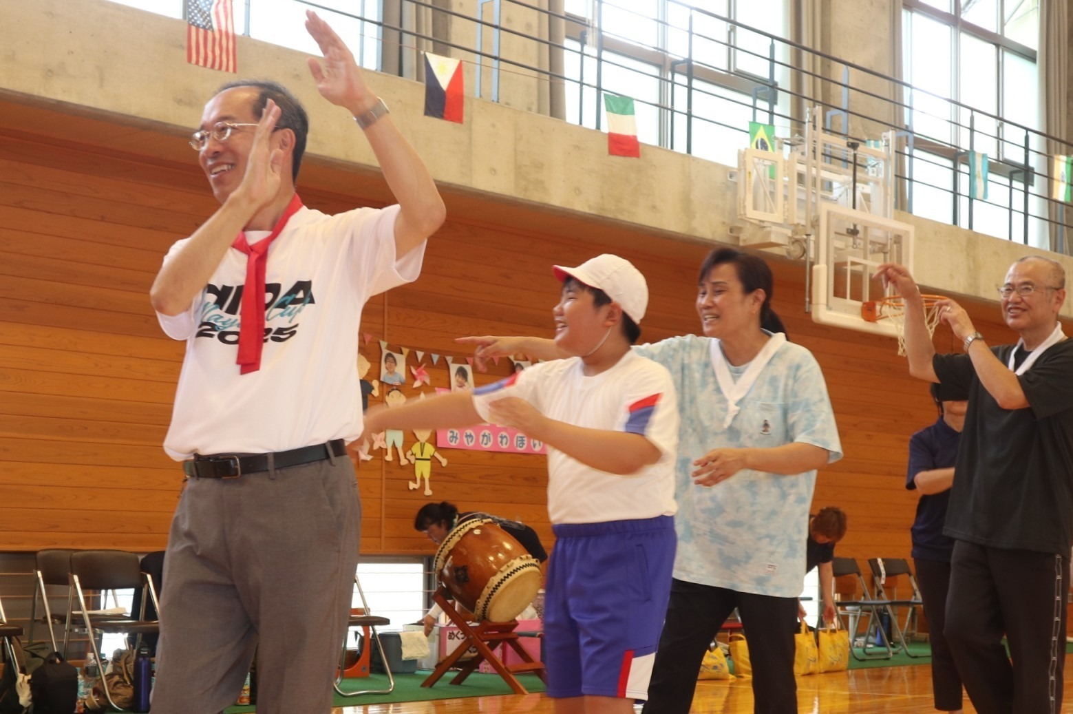 「宮川町大運動会」に今年初めて宮川保育園の園児らが加わりました