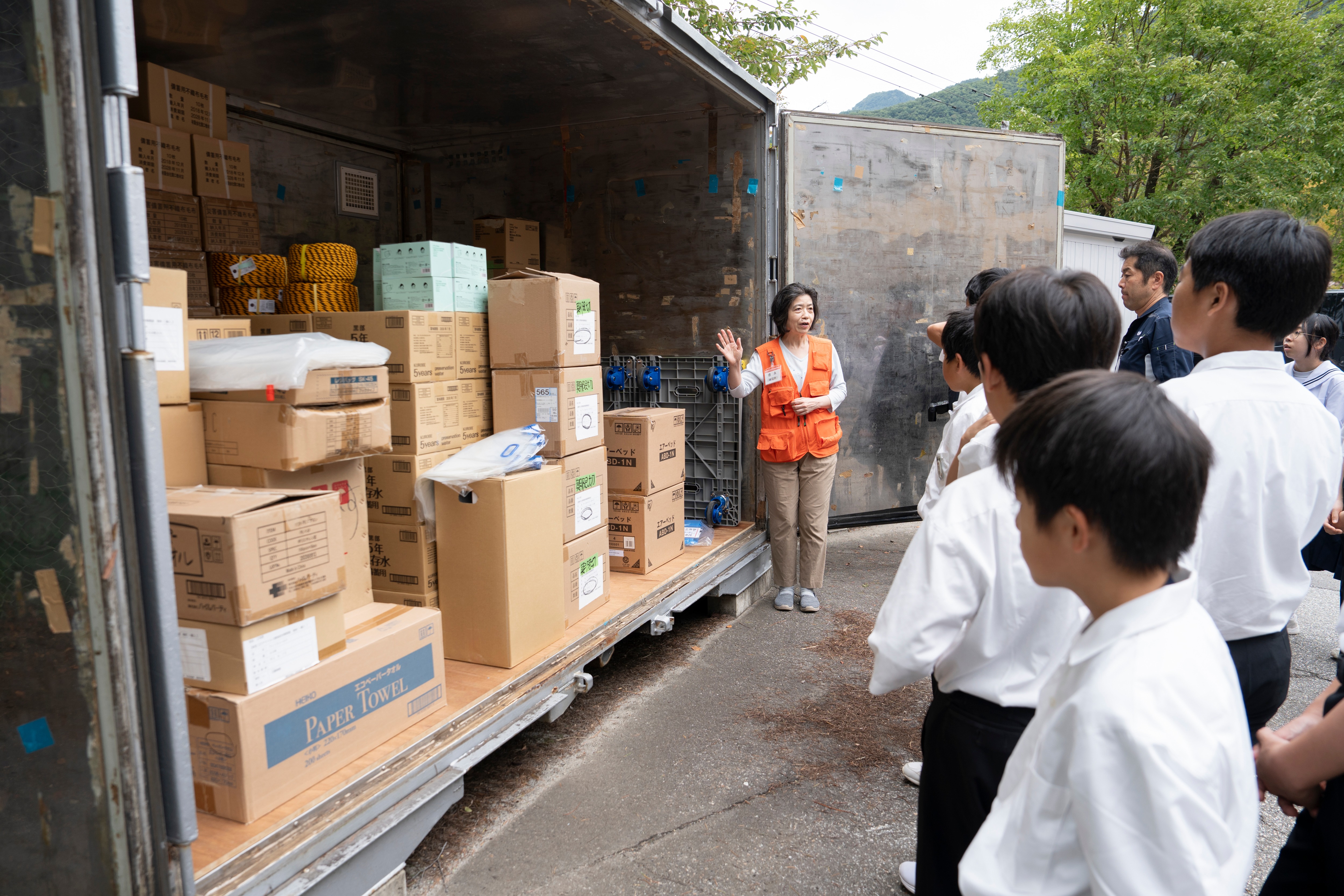 神岡中学校で地域の方と共に学ぶ、防災と認知症