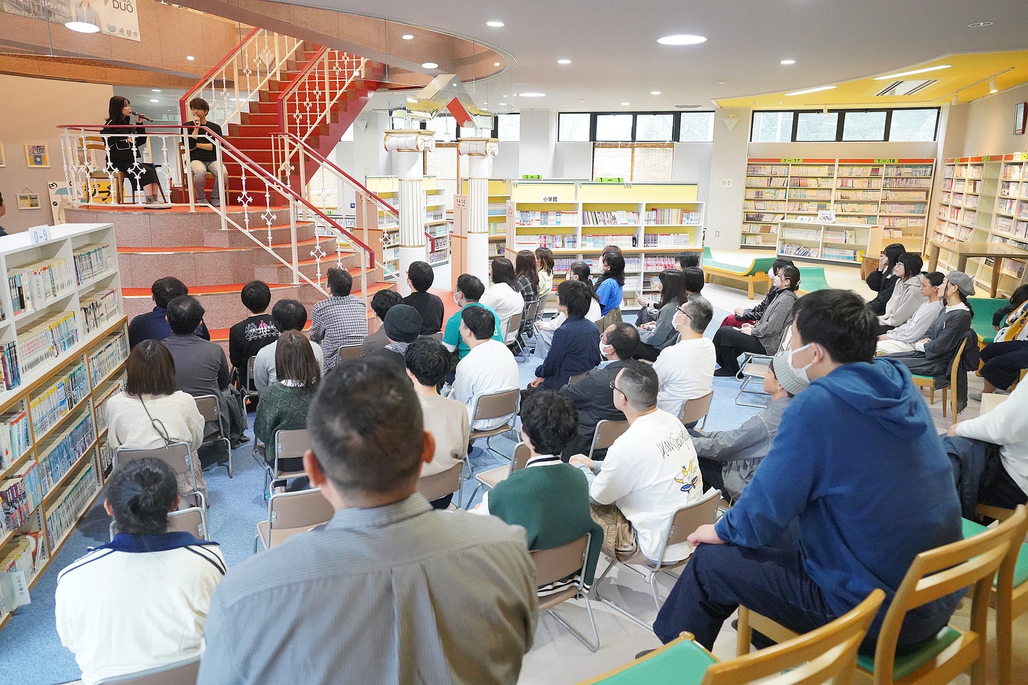 まんが王国で人気声優のトークショーを開催