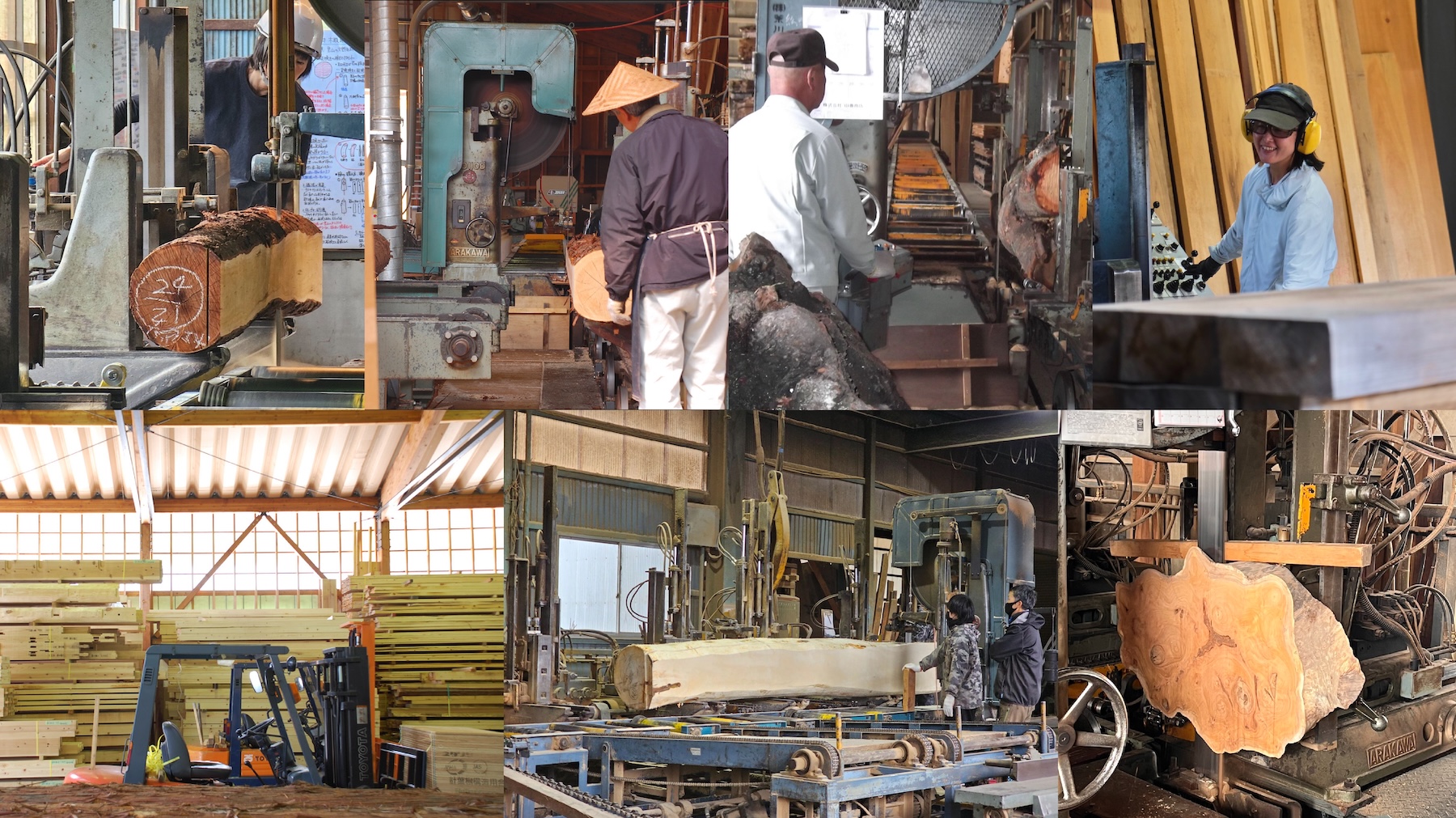 鋸加工所 見学の写真