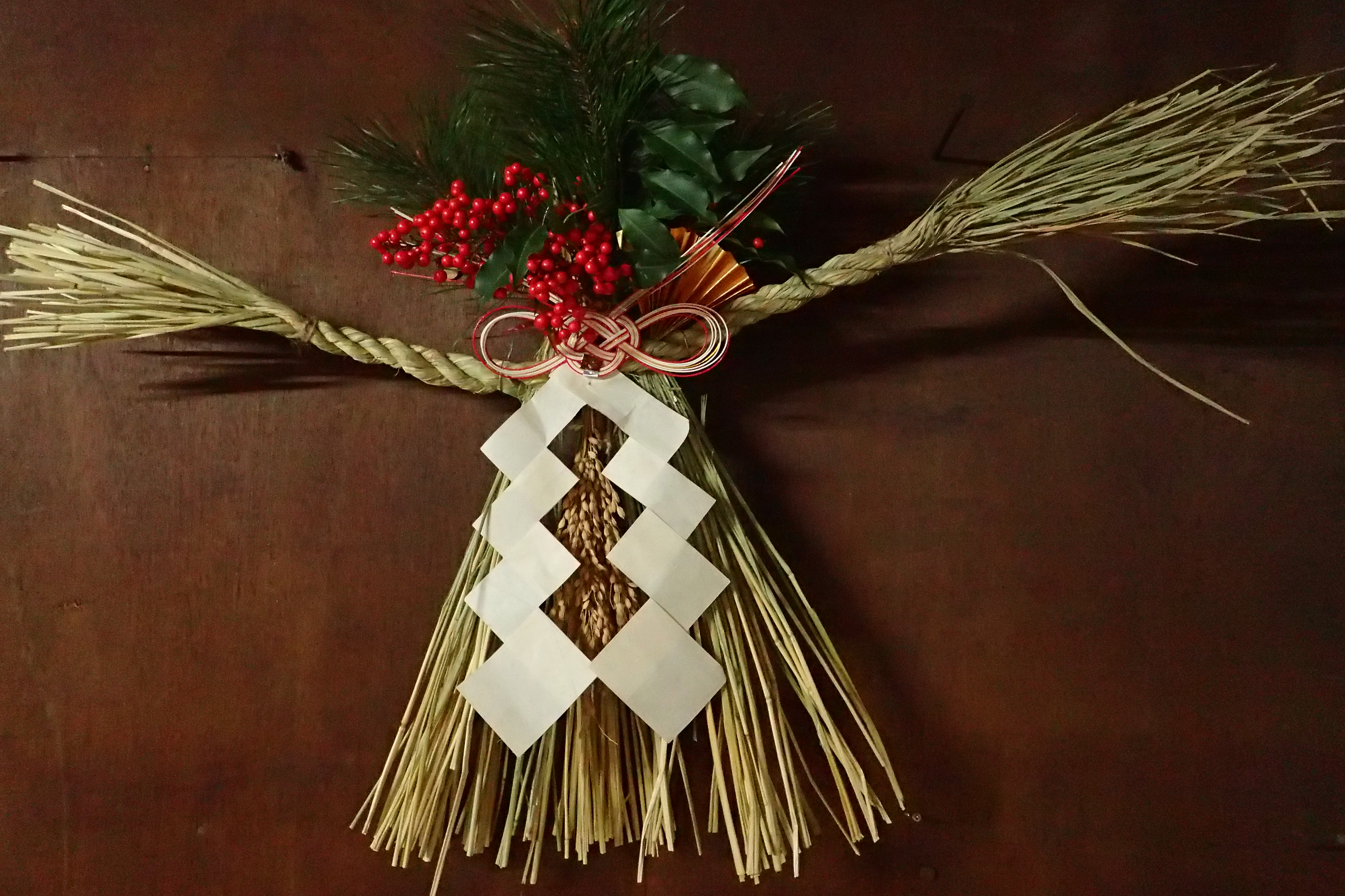 出来上がったしめ縄