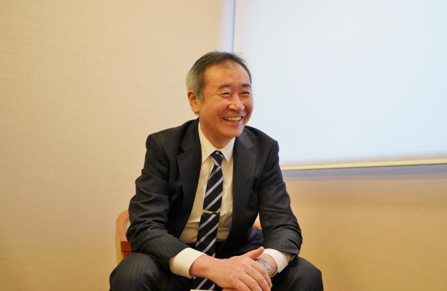 梶田先生の笑顔の画像