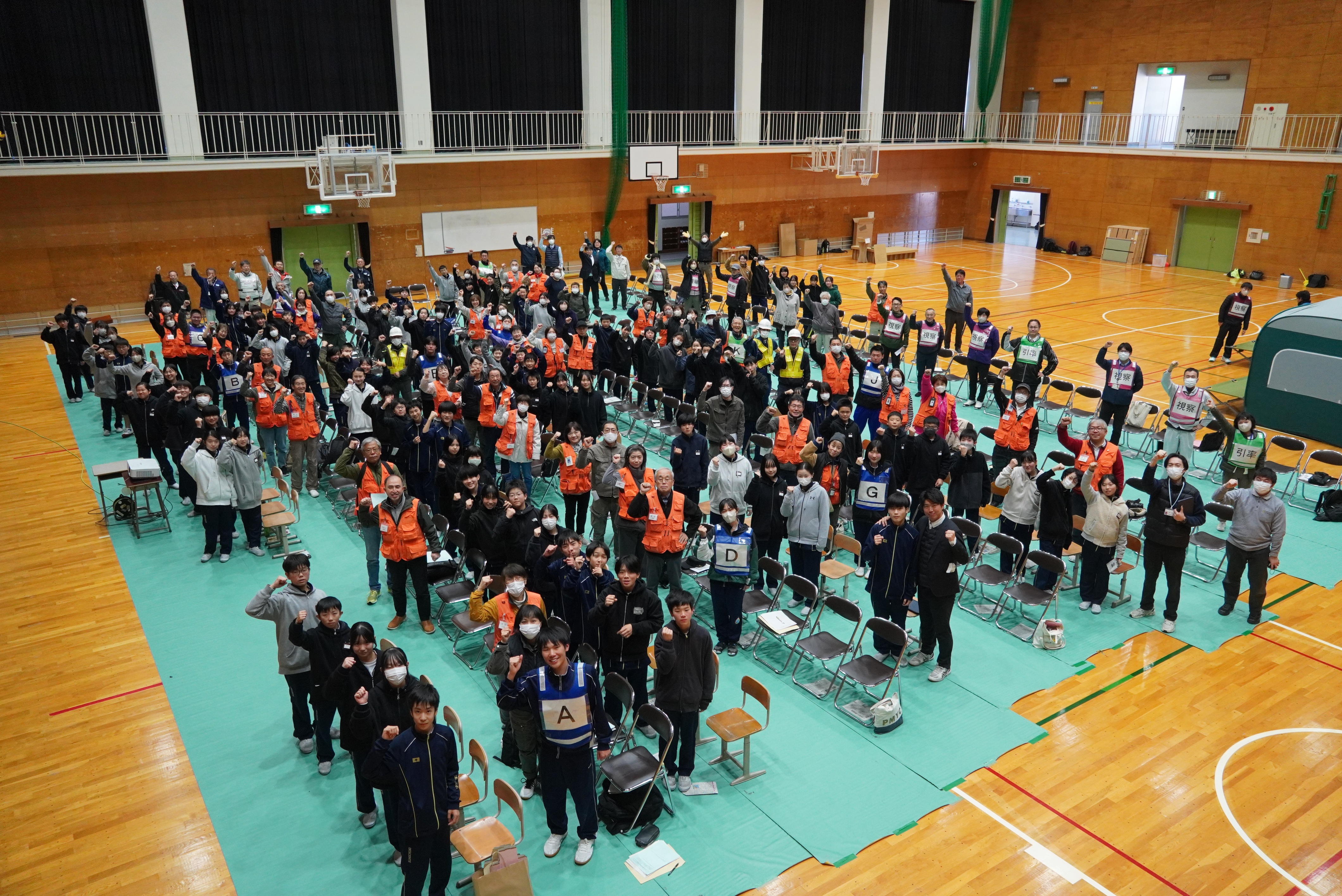 古川中学校で230人規模の避難所運営訓練が行われました