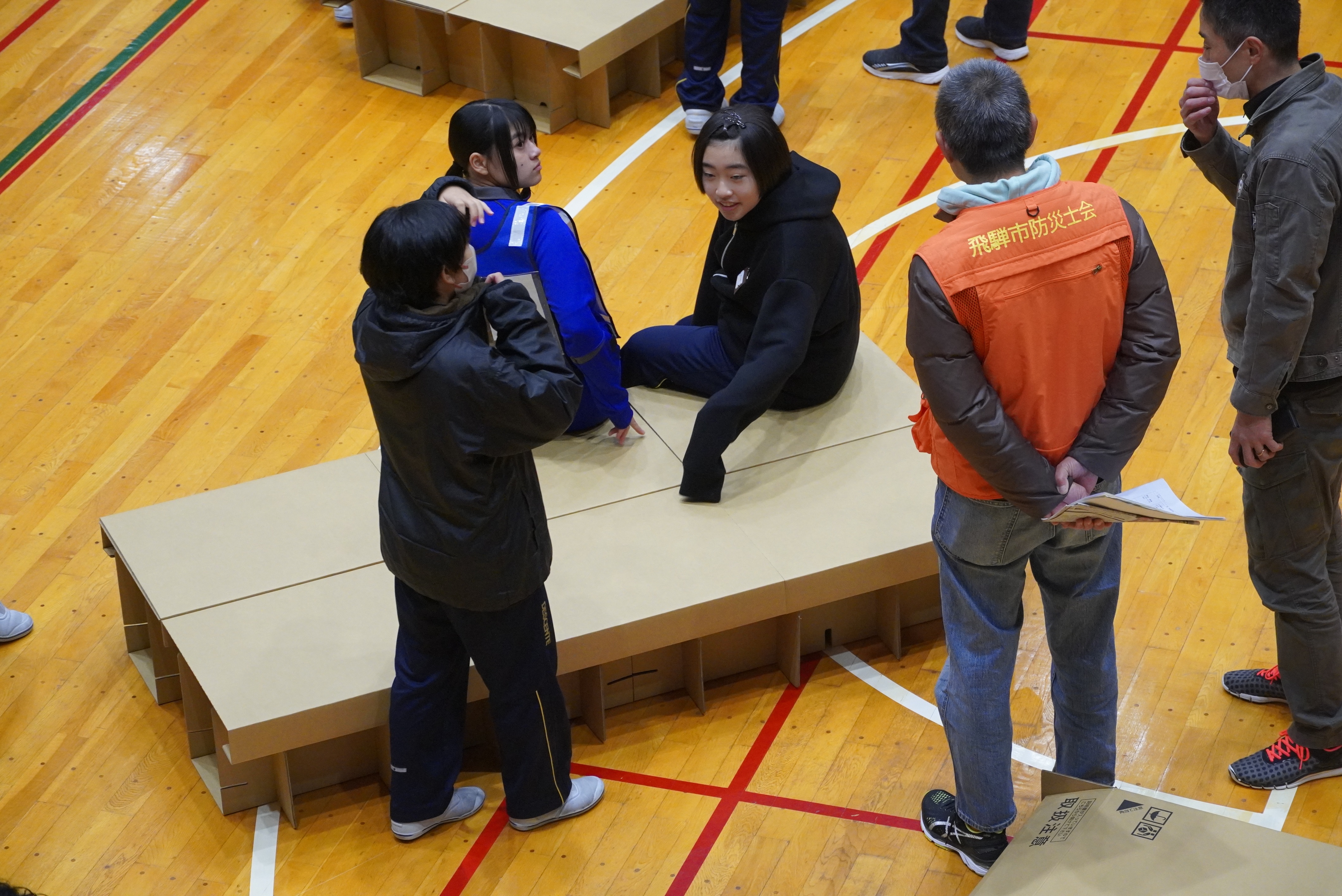 古川中学校で230人規模の避難所運営訓練が行われました