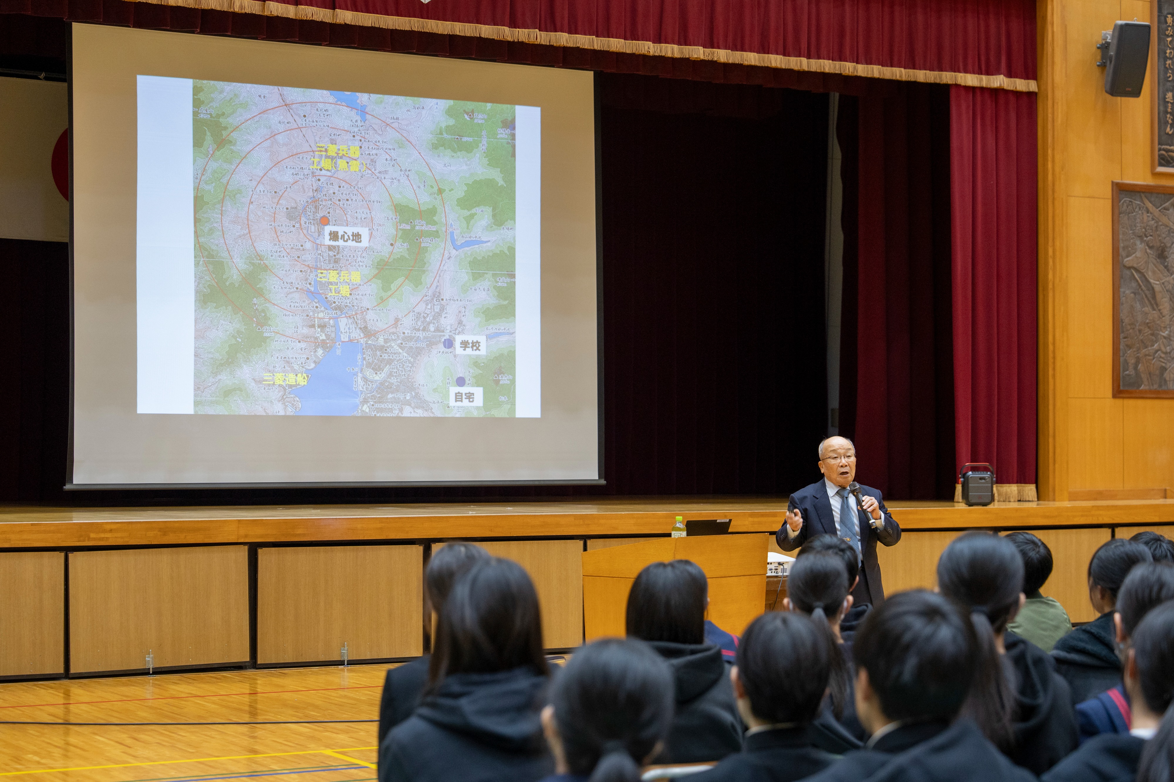 神岡中・山之村小中で被爆体験講話が行われました