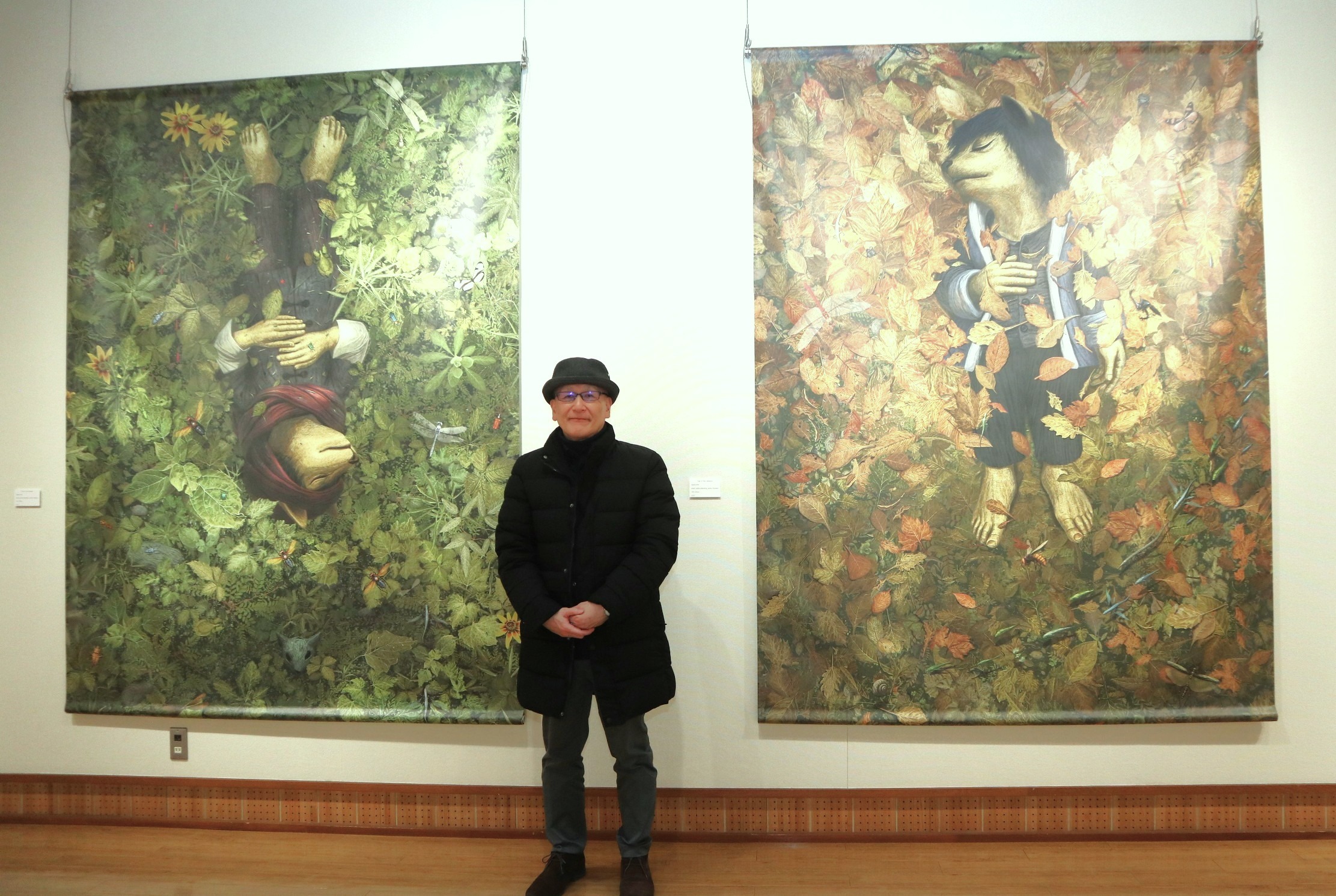 映像作家・泉原さんの短編アニメ作品展が古川町で始まりました