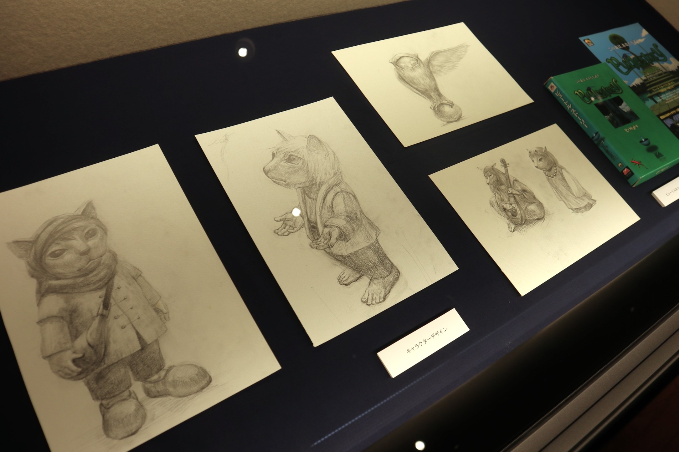 映像作家・泉原さんの短編アニメ作品展が古川町で始まりました