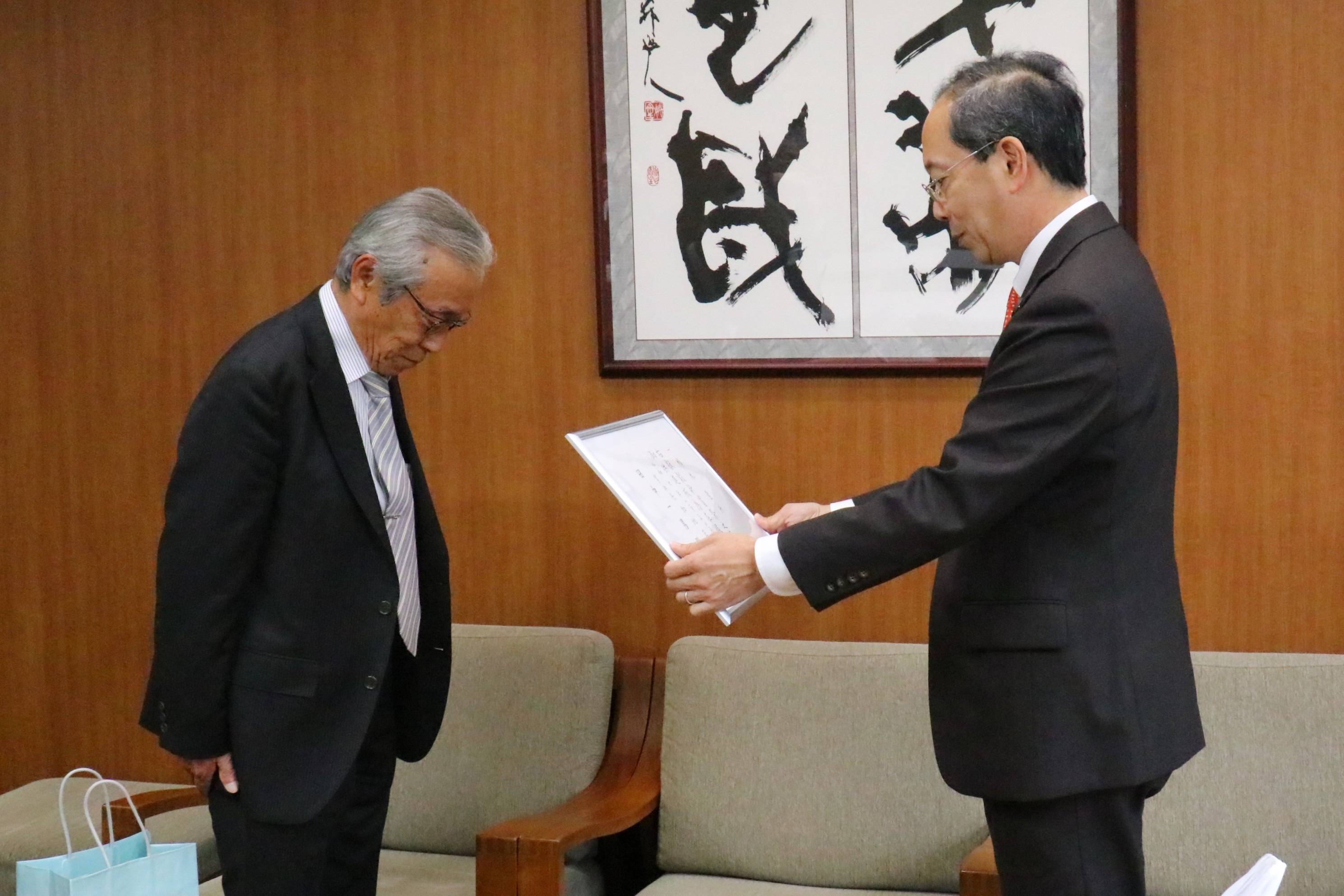 宮中祭典「新嘗祭」で飛騨市古川町の農家田中一男さんのお米が献穀されました