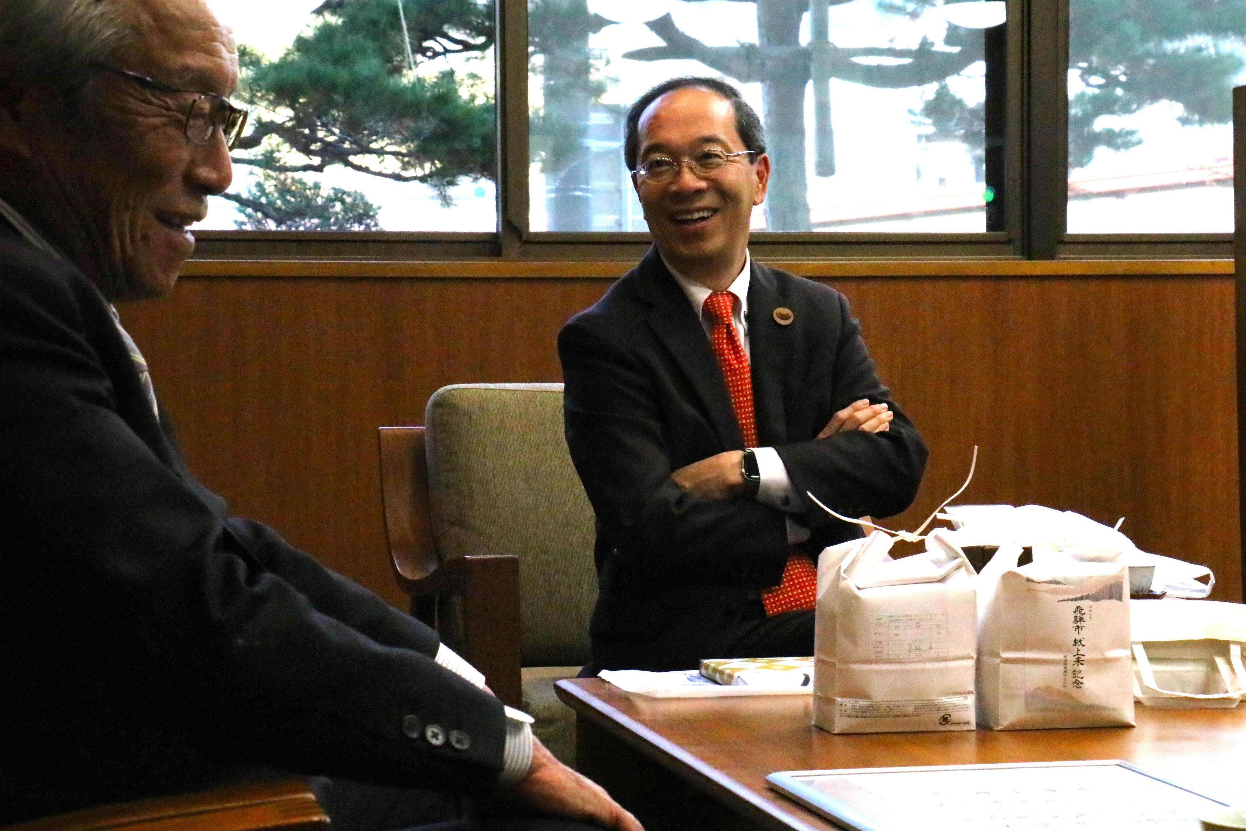 宮中祭典「新嘗祭」で飛騨市古川町の農家田中一男さんのお米が献穀されました