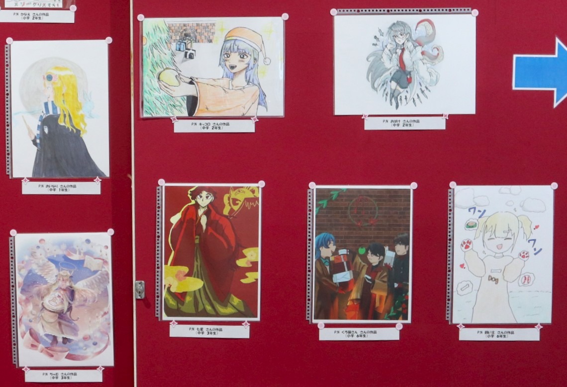 イラスト・まんが塾…生徒たちが学びの成果を披露しました