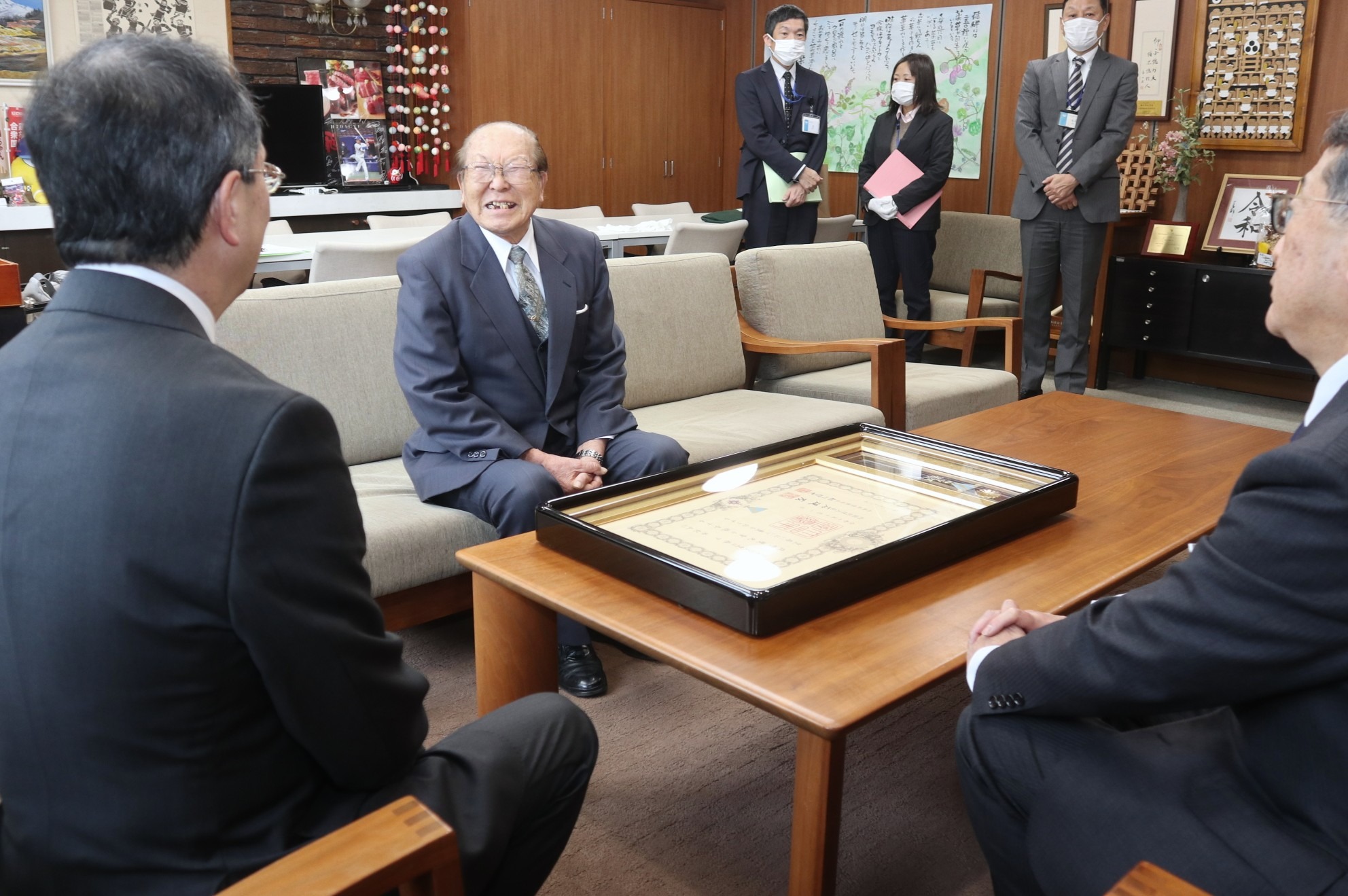 古川町の森下さんが高齢者叙勲「瑞宝双光章」を受章されました