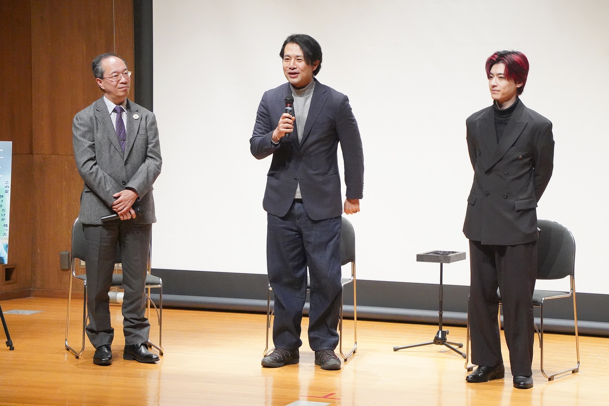 市内などで撮影された映画『僕の中に咲く花火』の特別上映会を開催