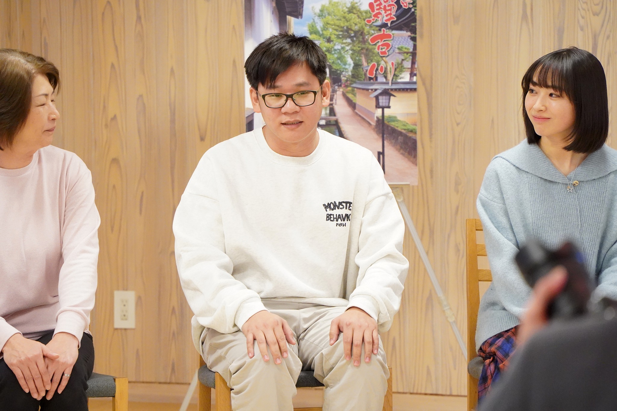 飛騨市を舞台にした日台合作映画『星の音』の制作発表会見が行われました