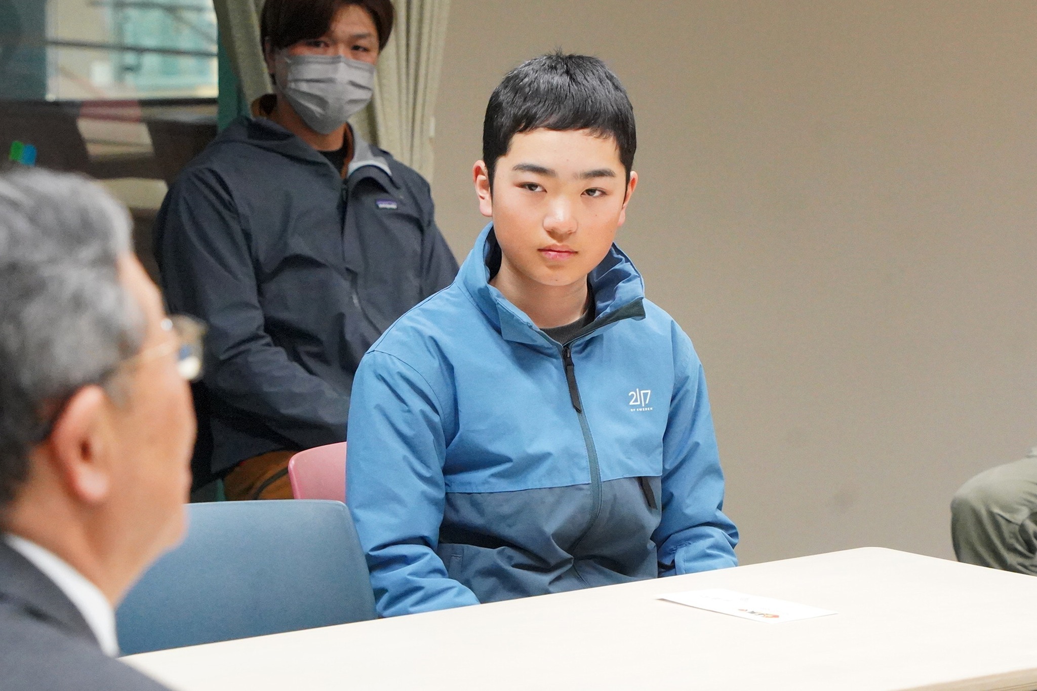 全日本ジュニアスキー選手権に出場する選手を激励しました