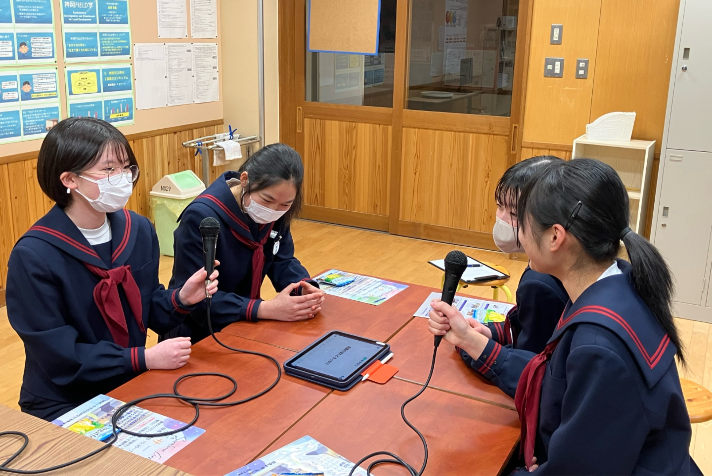 神岡小中学校地域学校協働本部maimaiのポッドキャストに神岡中生徒が出演 校則改訂の取り組みを語る