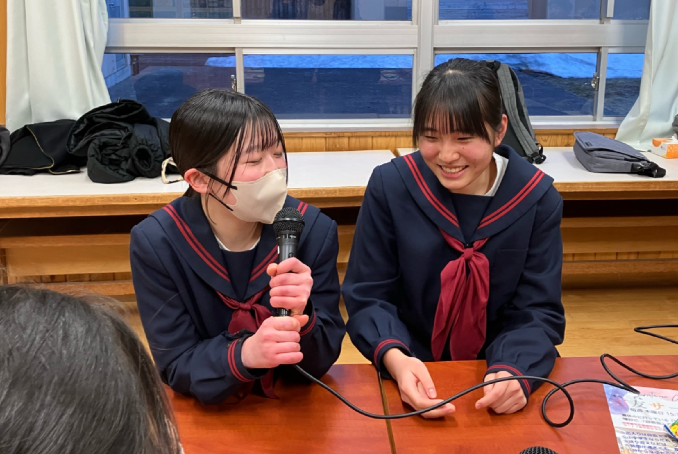 神岡小中学校地域学校協働本部maimaiのポッドキャストに神岡中生徒が出演 校則改訂の取り組みを語る