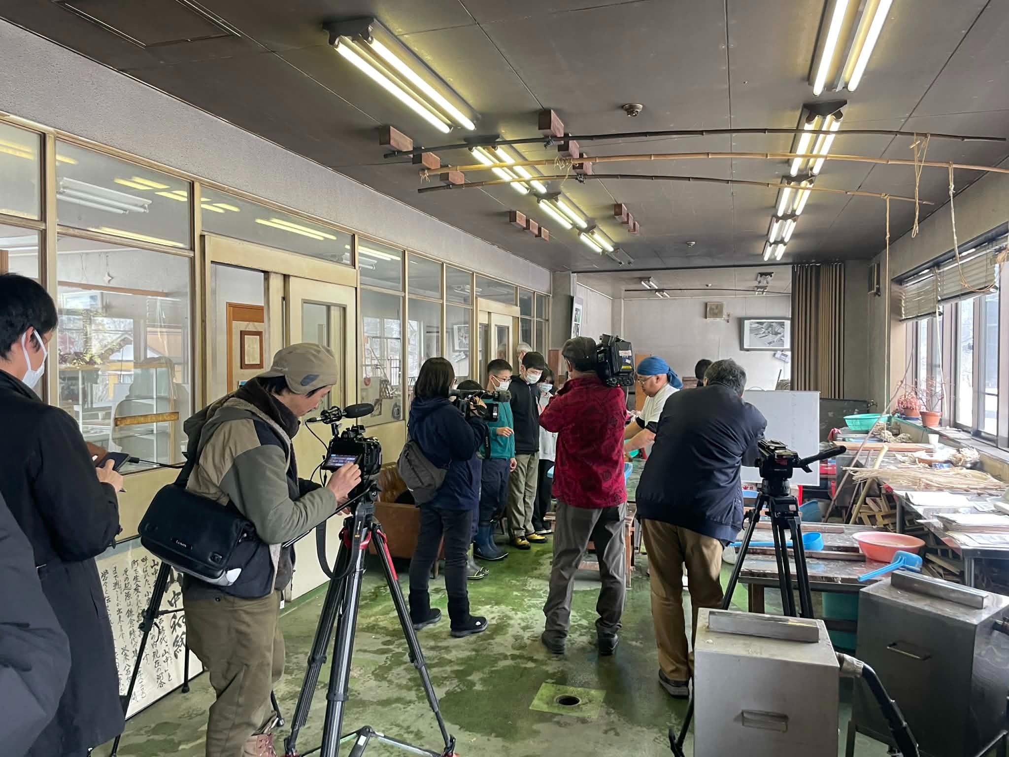 撮影時の様子　写真