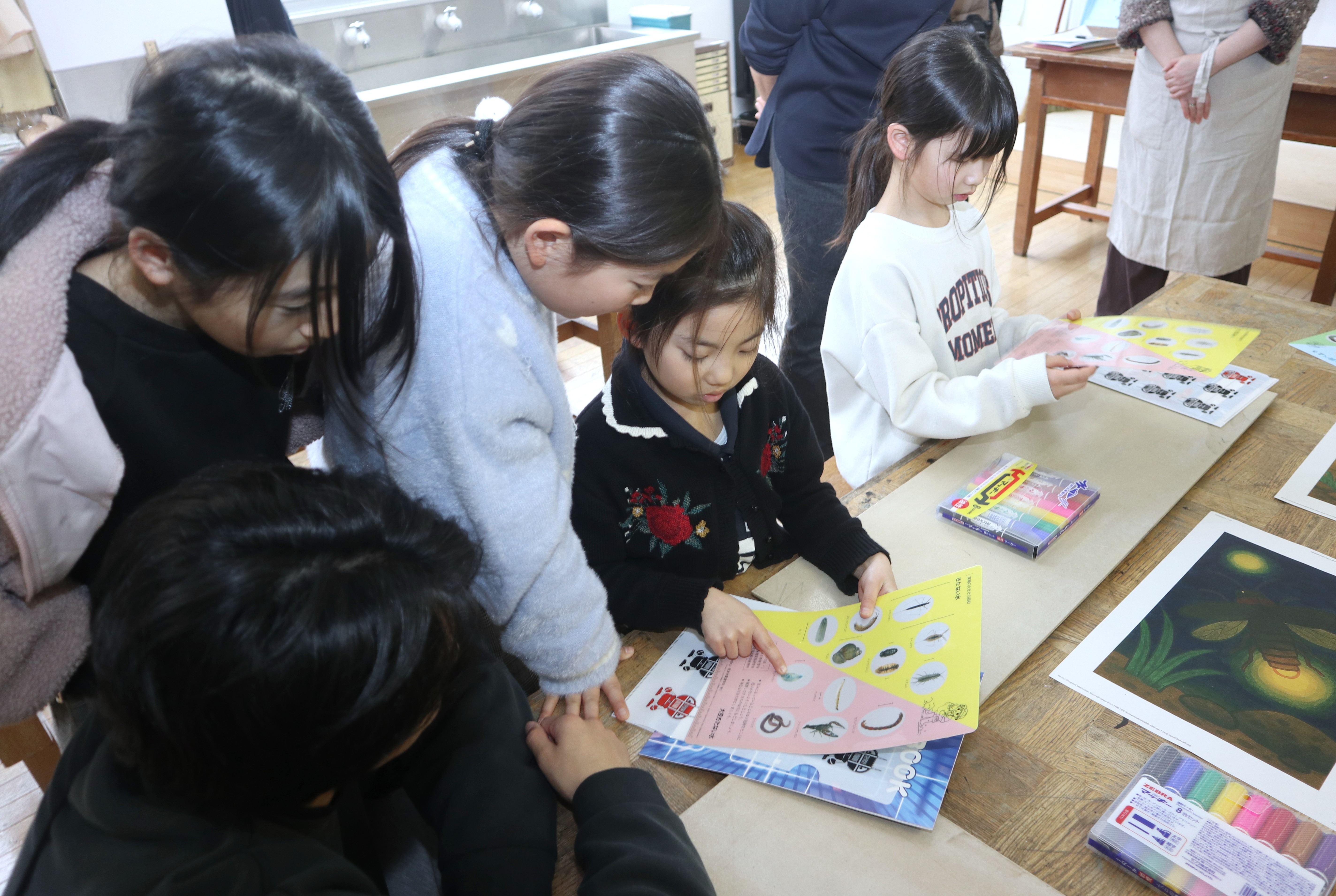 “ふるさとへの思い”描こう…宮川小児童がビオトープ再生に協力