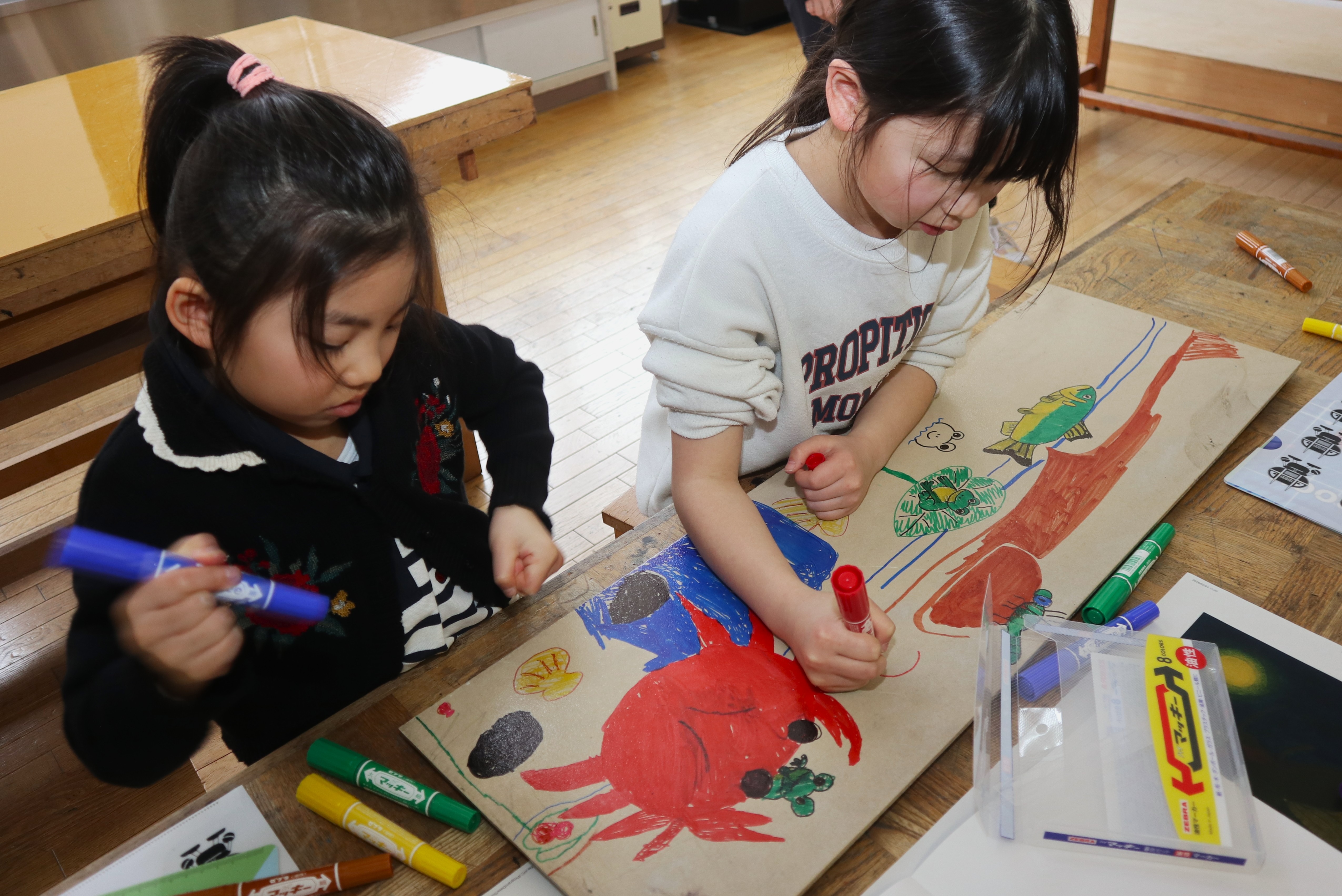 “ふるさとへの思い”描こう…宮川小児童がビオトープ再生に協力