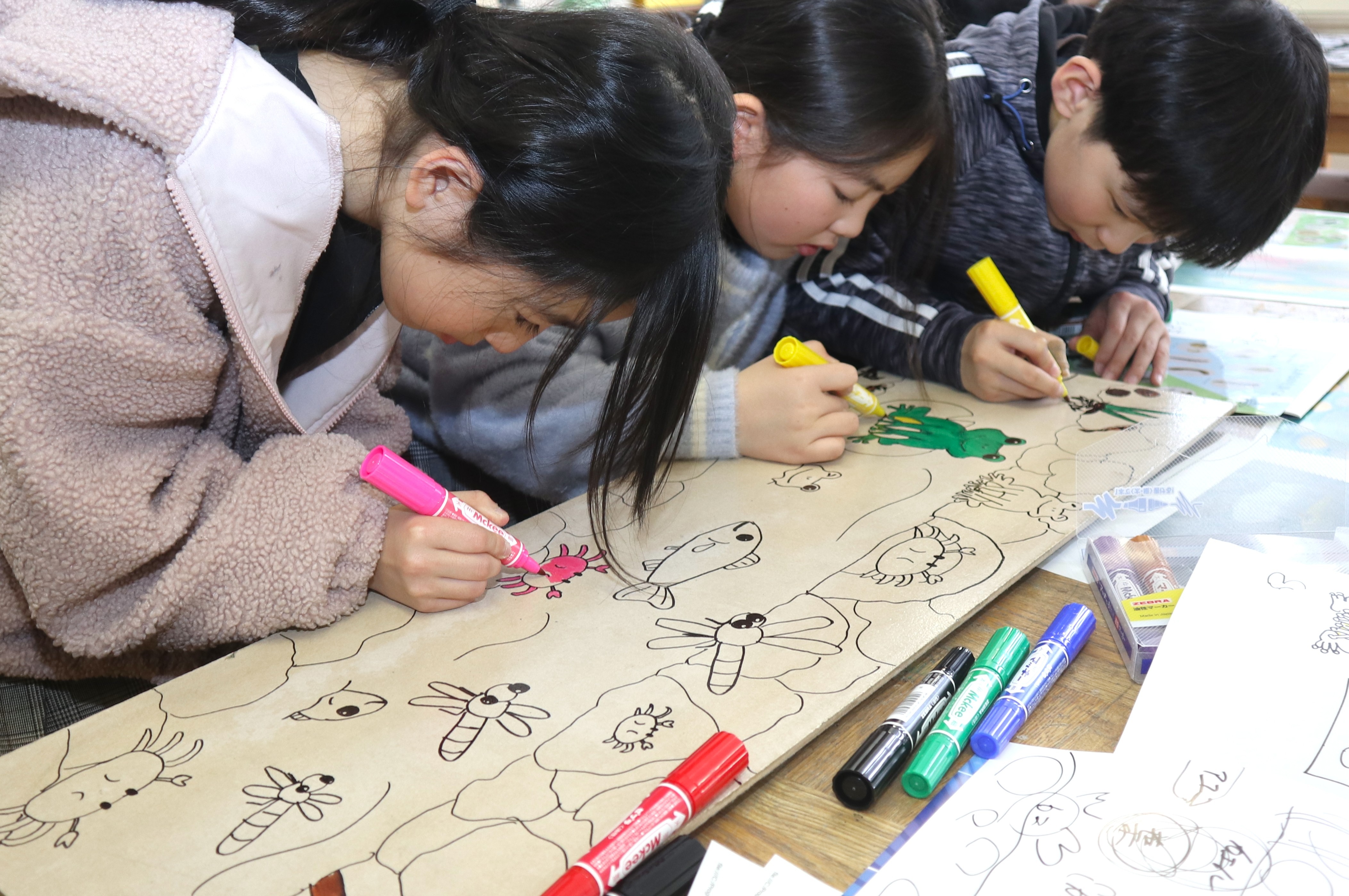 “ふるさとへの思い”描こう…宮川小児童がビオトープ再生に協力