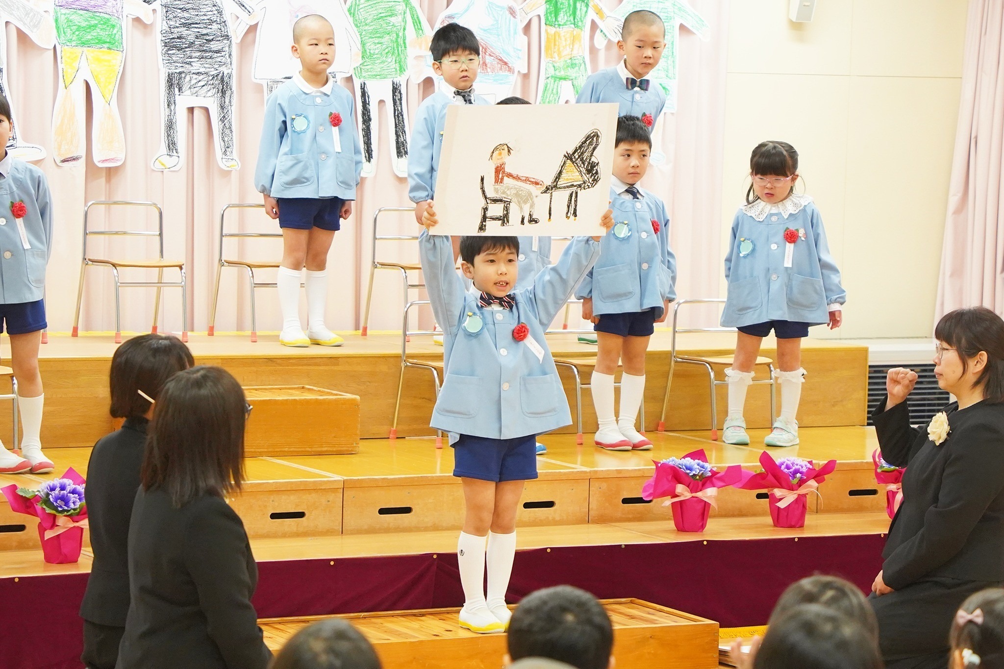 旭保育園で最後となる卒園式、修了式と閉園式を開催