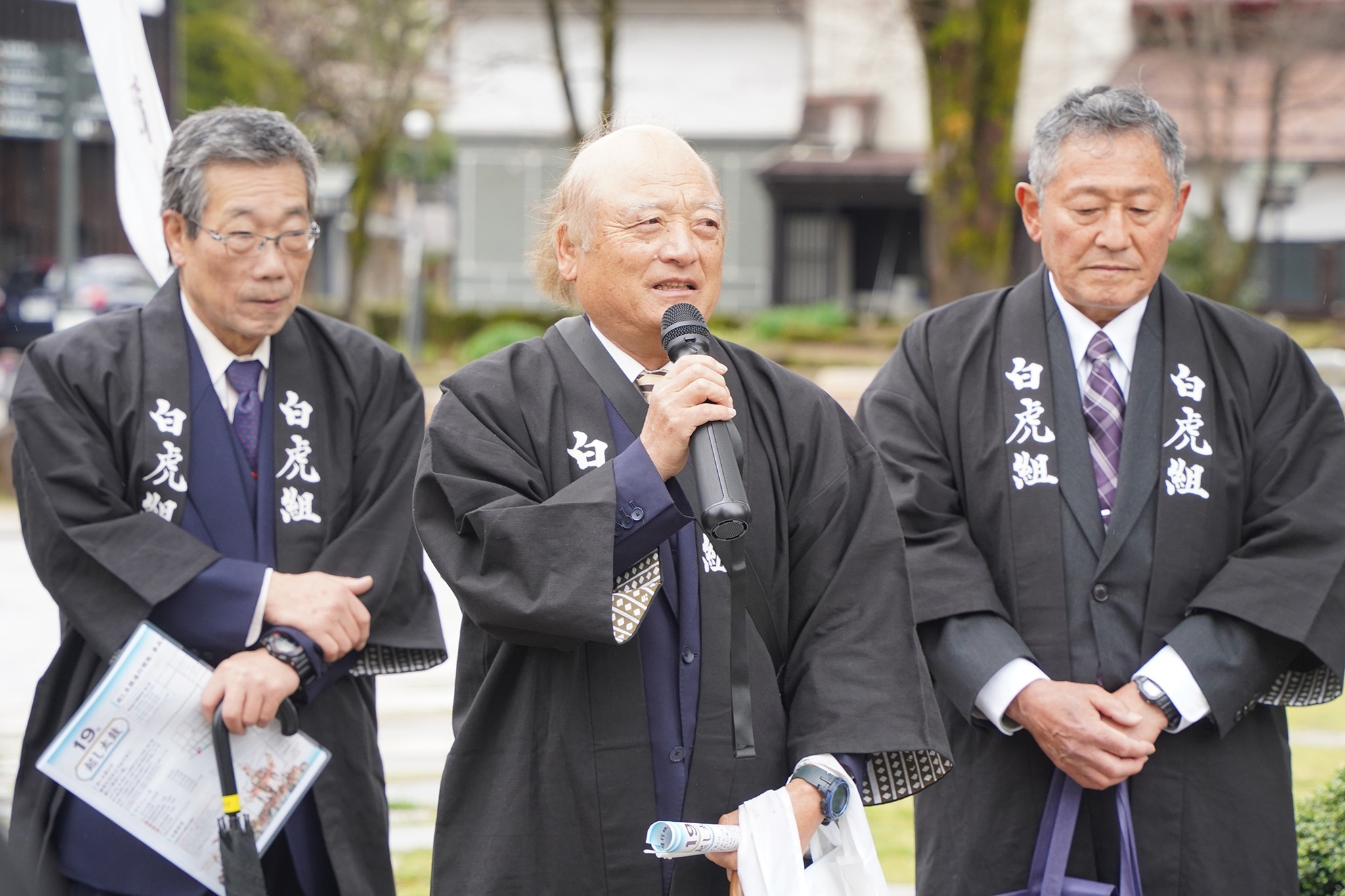 古川祭を間近にひかえ、順路の安全点検が行われました