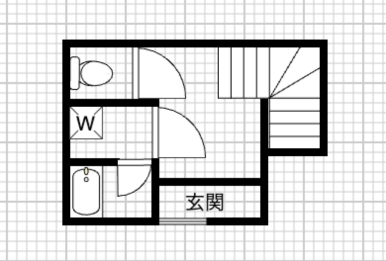 1間取り図