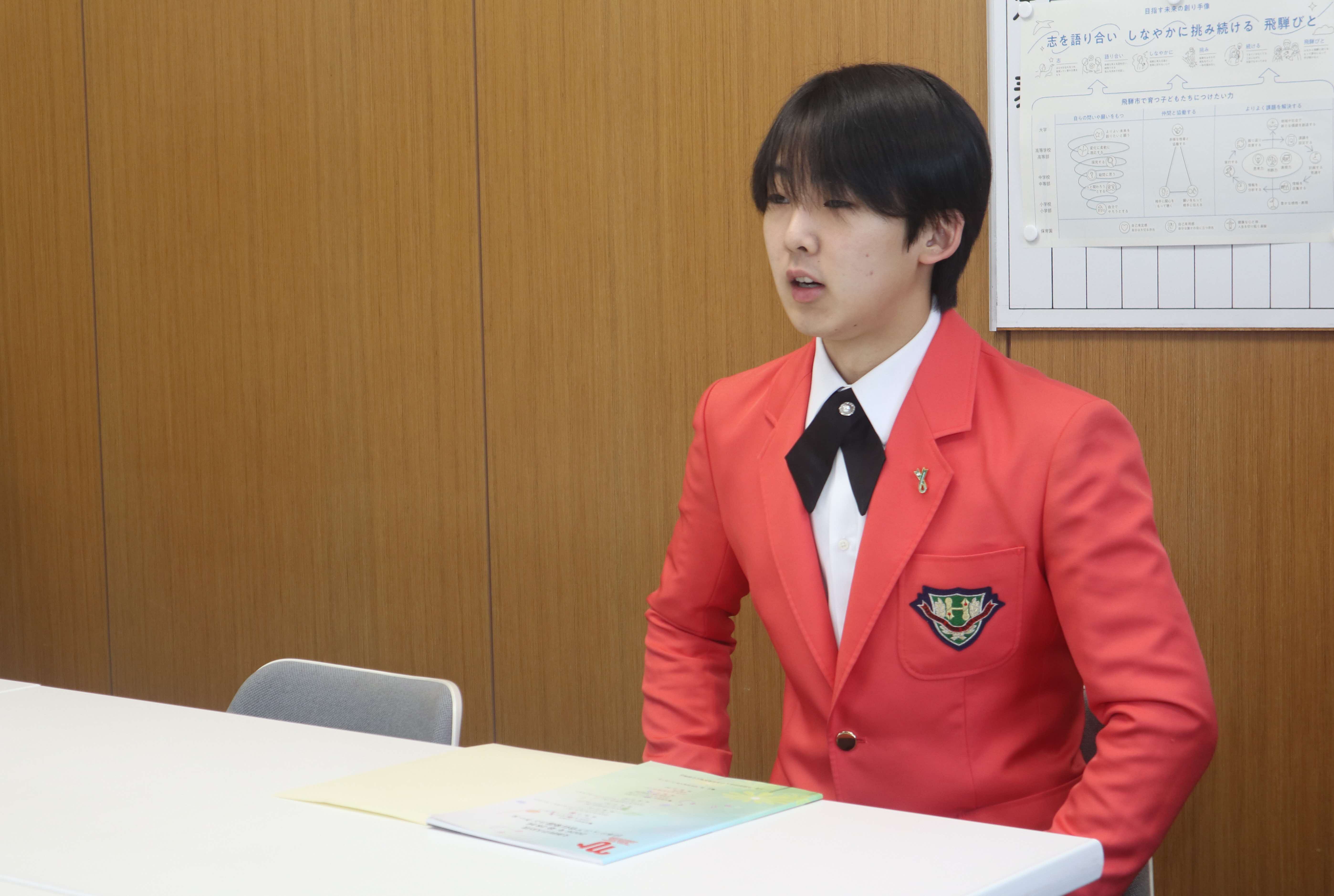 古川中出身のサックス奏者鎌村陸斗さんが「日本ジュニア管打楽器コンクール」に出場