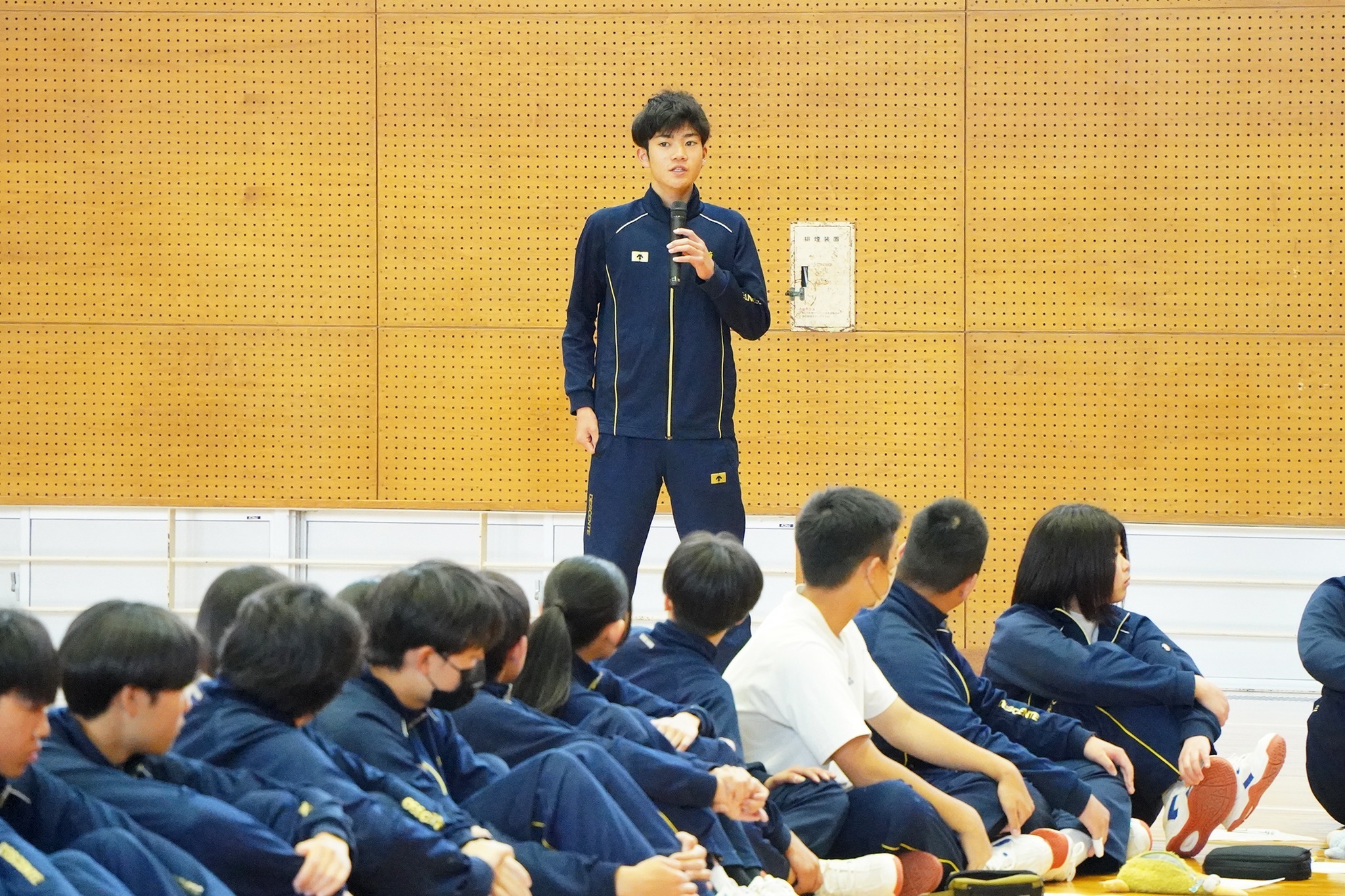 今年度の「古中マイプロ」実施に向けて講話