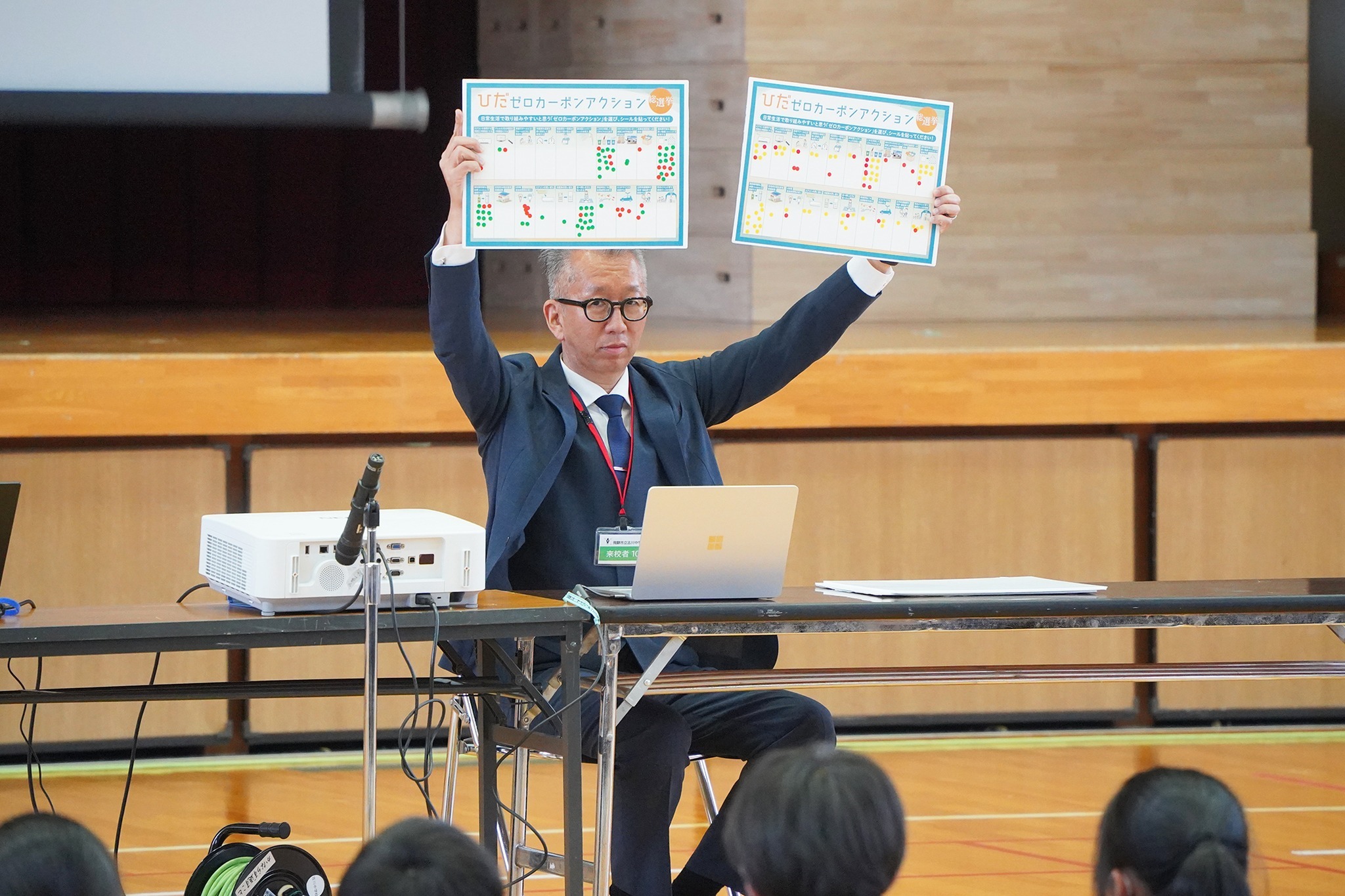 今年度の「古中マイプロ」実施に向けて講話