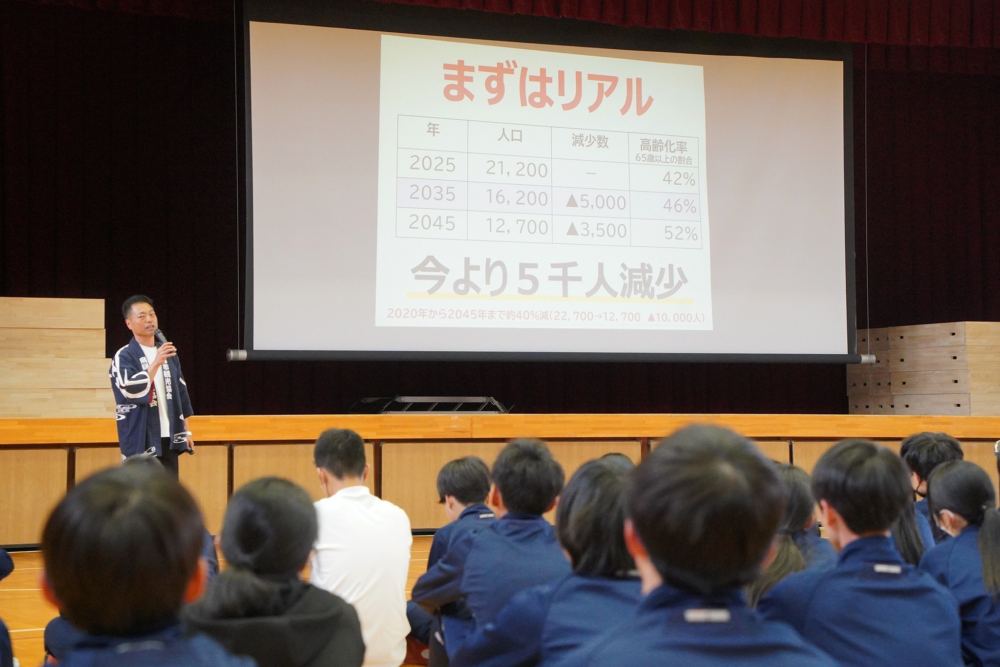 今年度の「古中マイプロ」実施に向けて講話