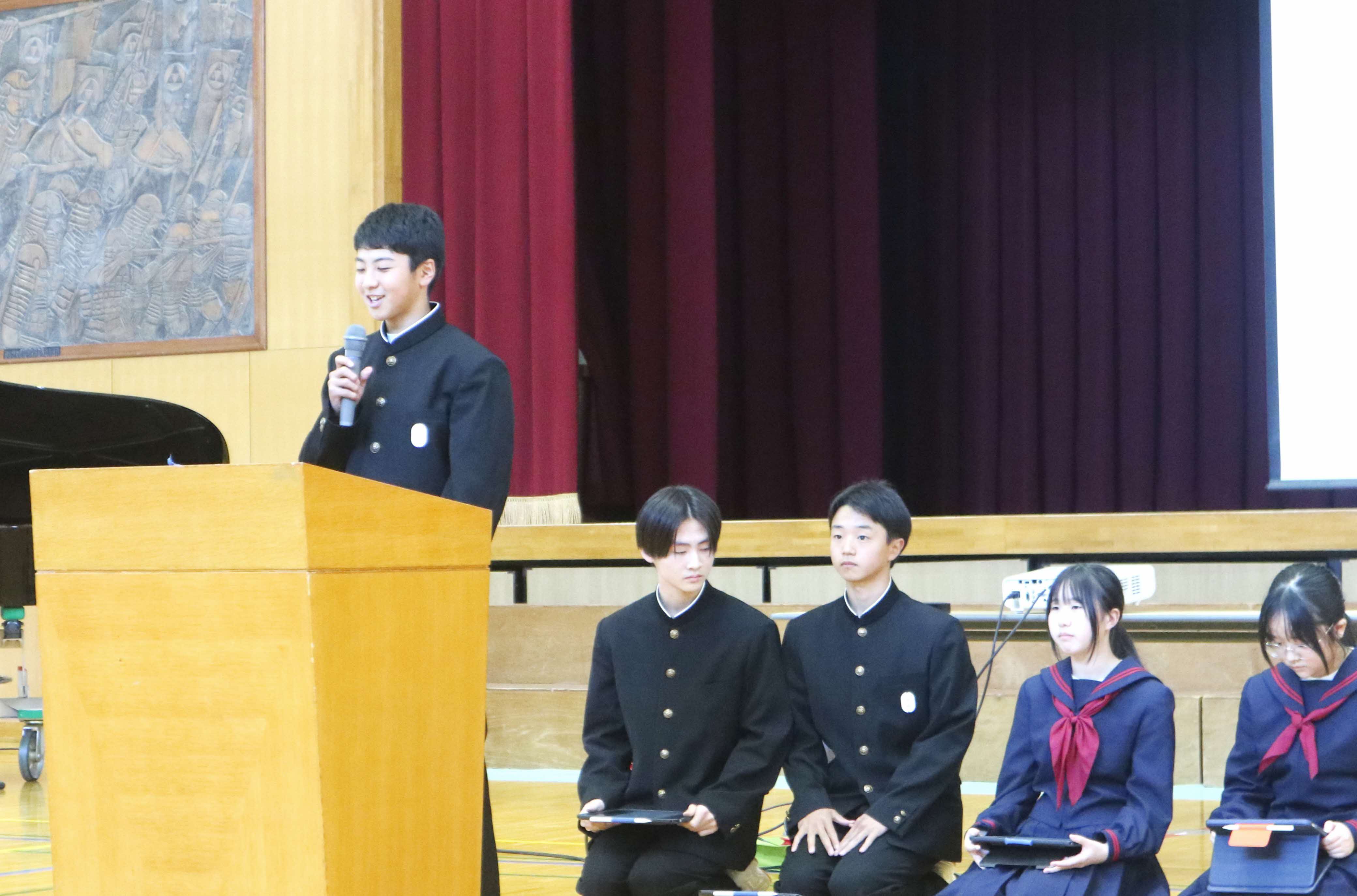 ようこそ！神岡中へ…生徒会が「新入生歓迎会」を開催