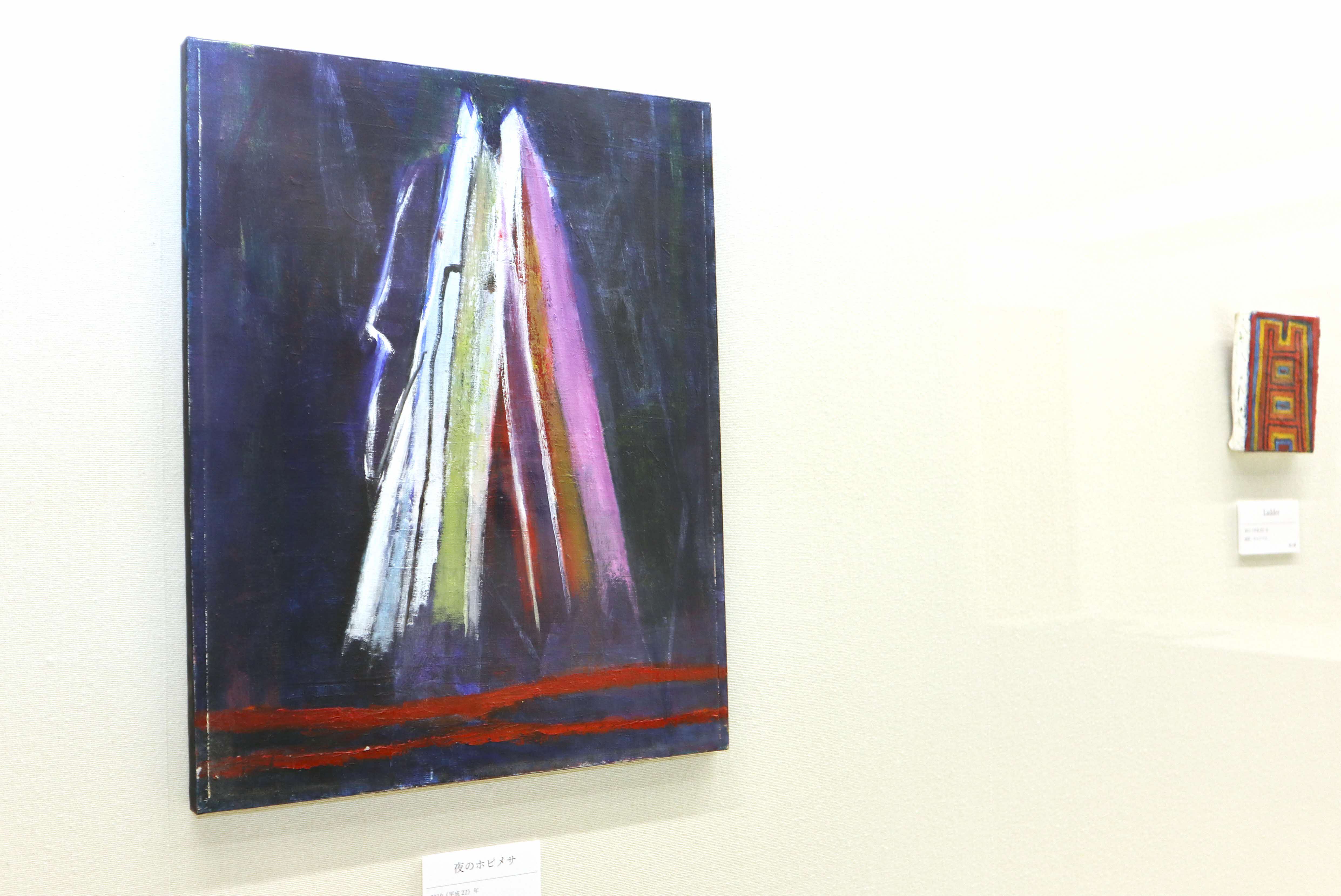 古川町出身の故・蒲雄二さんの絵画展が始まりました