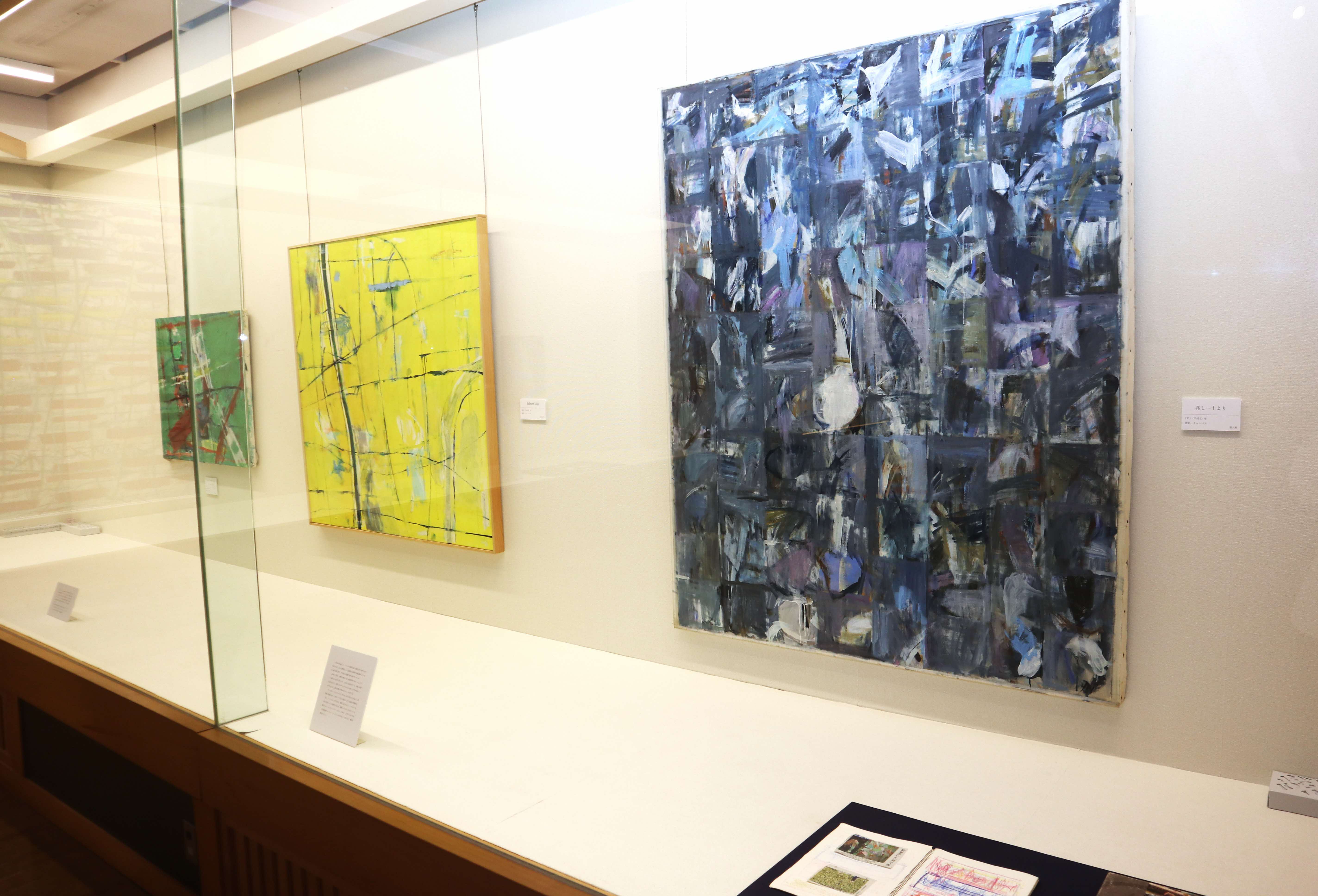 古川町出身の故・蒲雄二さんの絵画展が始まりました