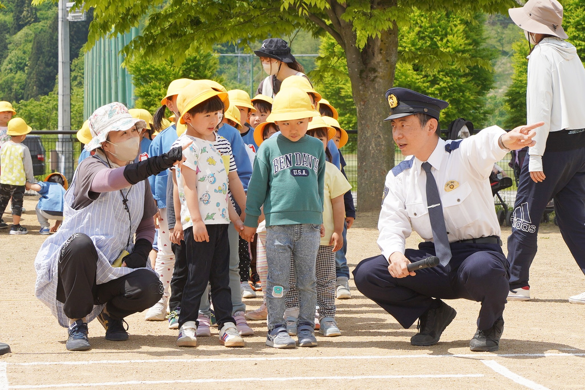 さくら保育園で交通安全教室が開かれました
