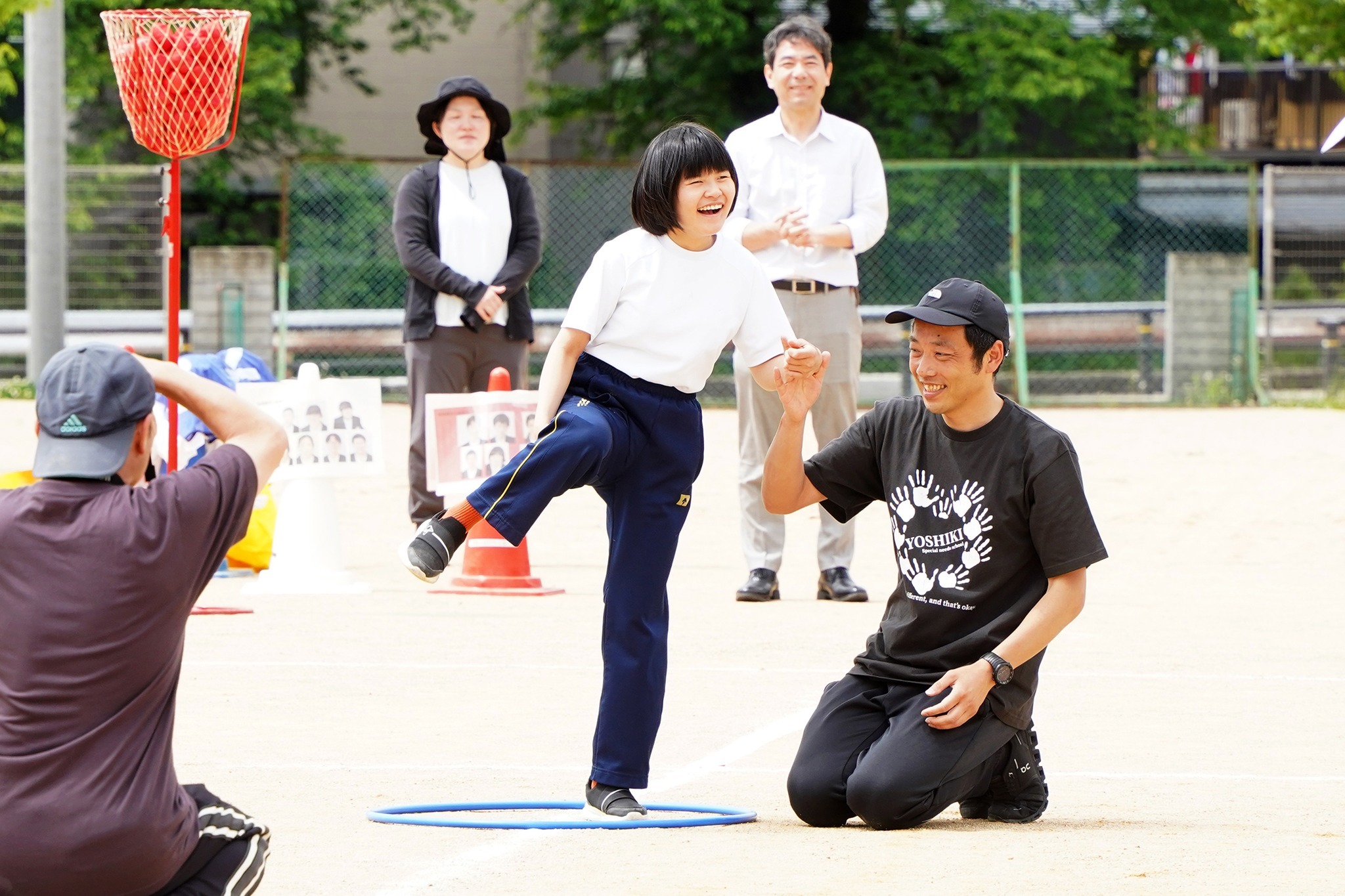児童生徒の歓声ひびく～飛騨吉城特別支援学校で運動会