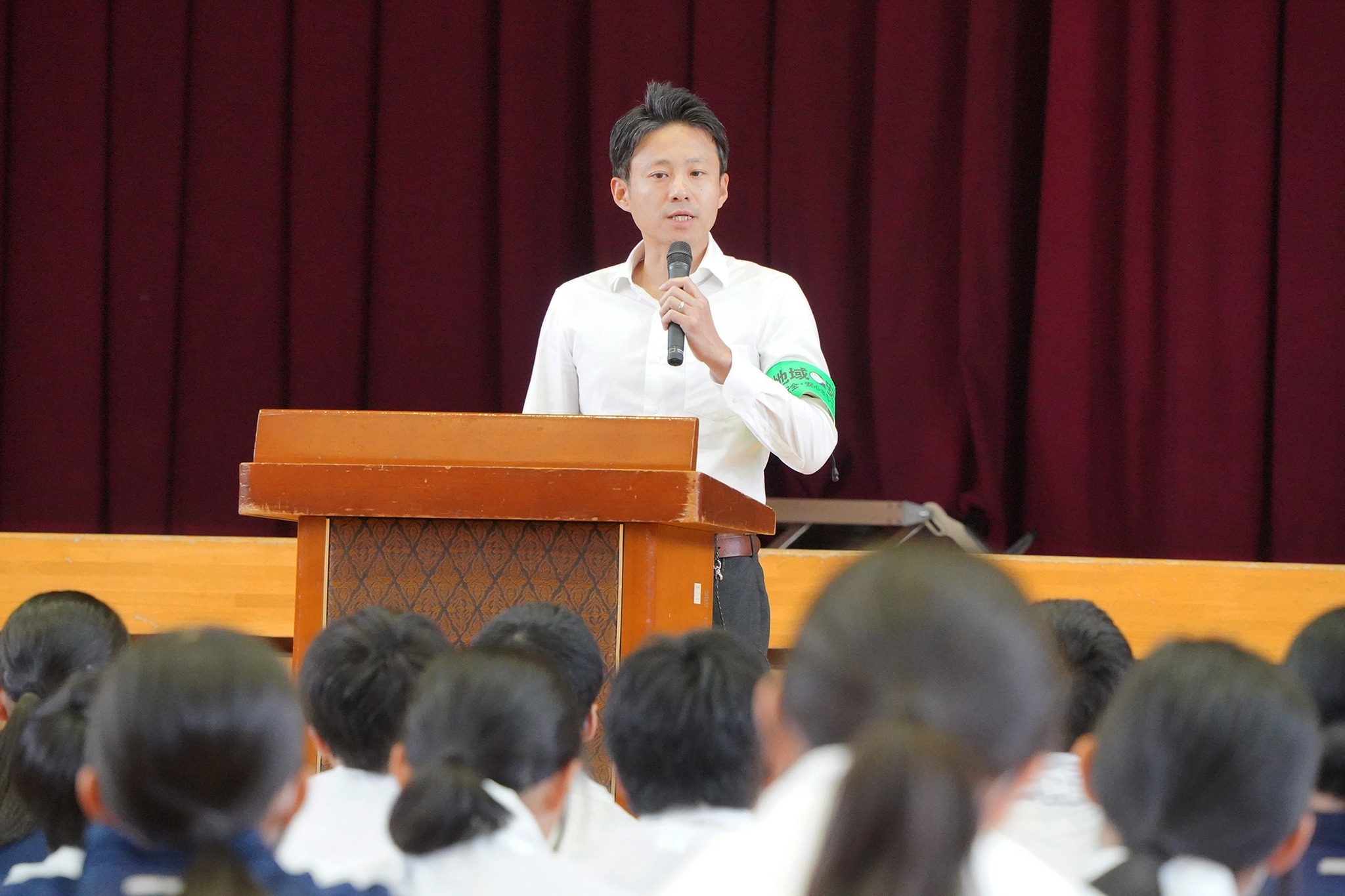 古川中学校でMSJリーダーズの認証式を開催