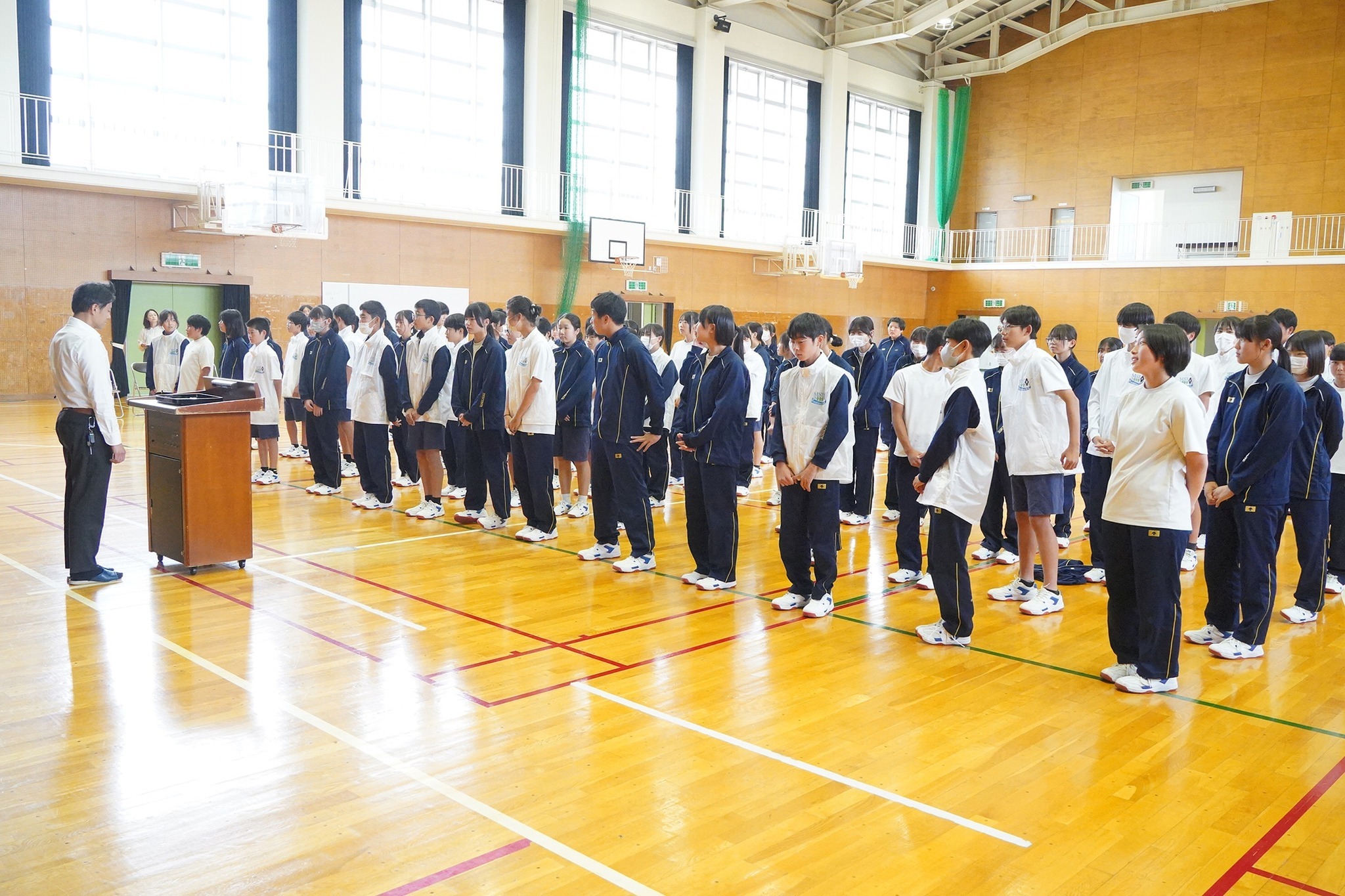 古川中学校でMSJリーダーズの認証式を開催