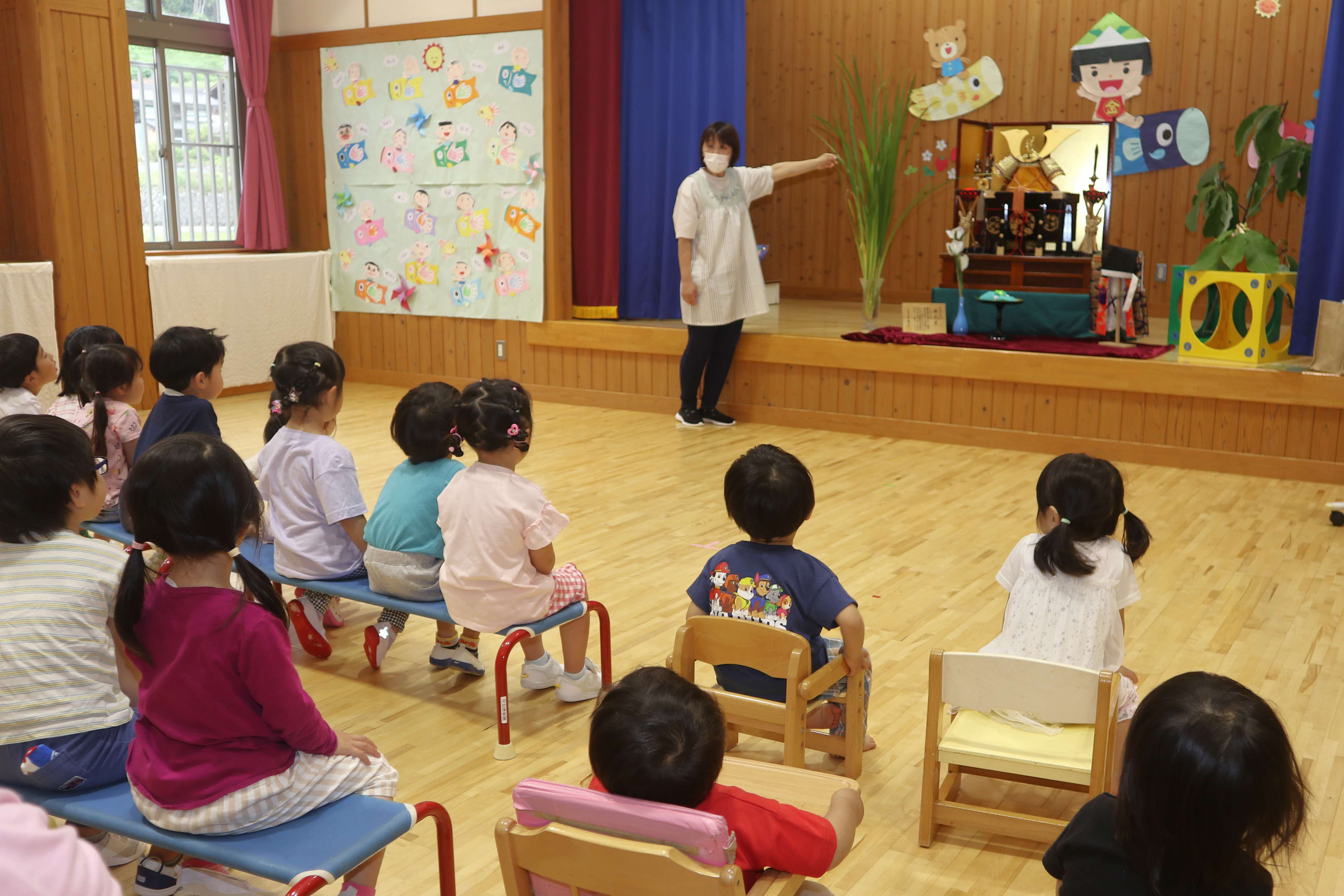 健やかな成長を願って…河合、宮川両園が旧暦「こどもの日」祝う