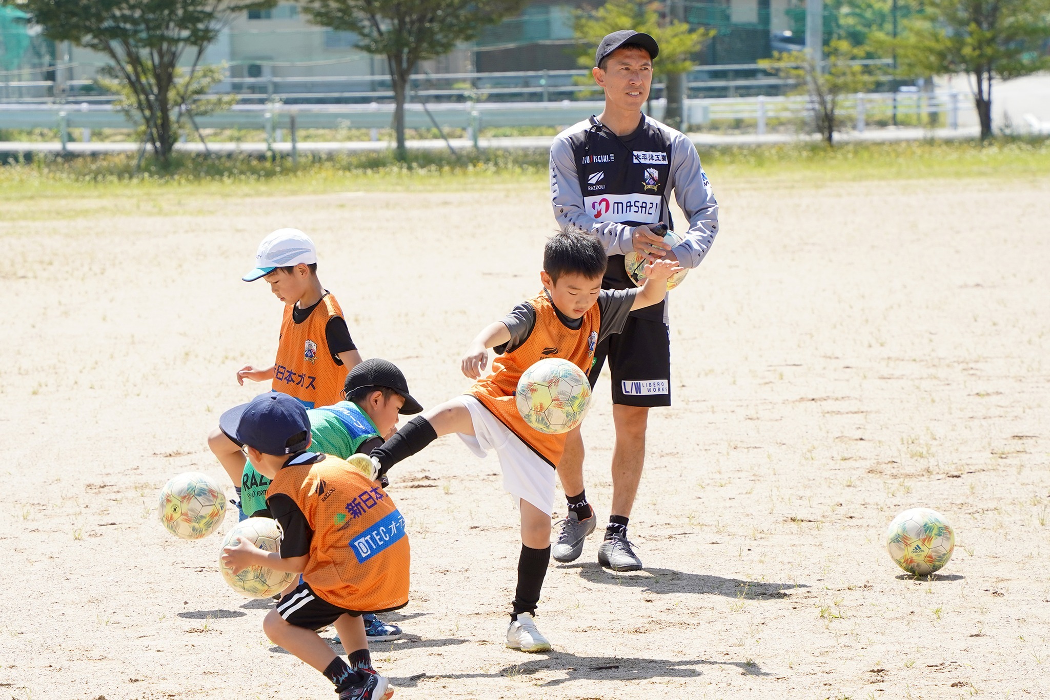 ＦＣ岐阜が子どもサッカー教室を開催