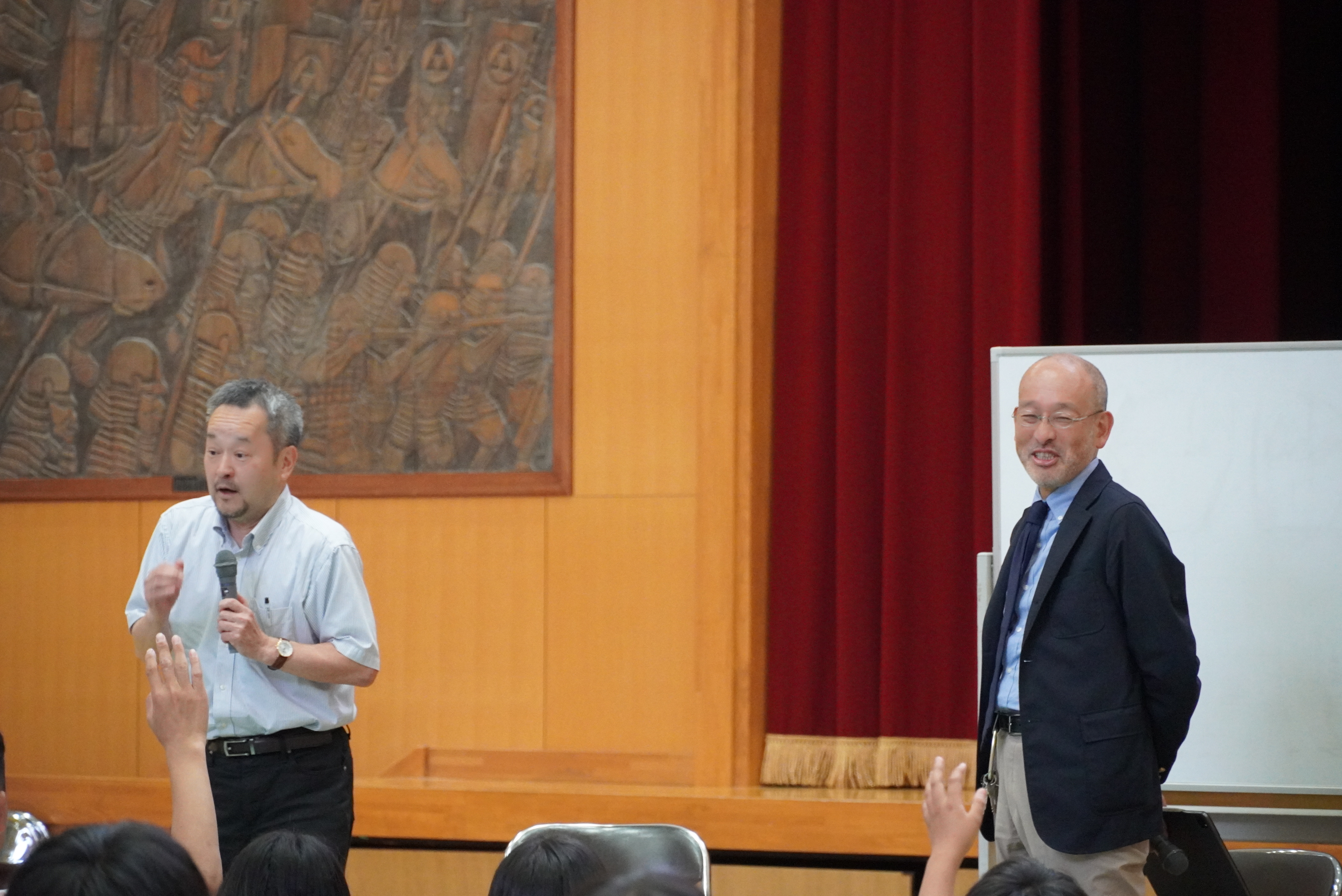 神岡中学校で「山と宇宙と希望の学校」が開催されました