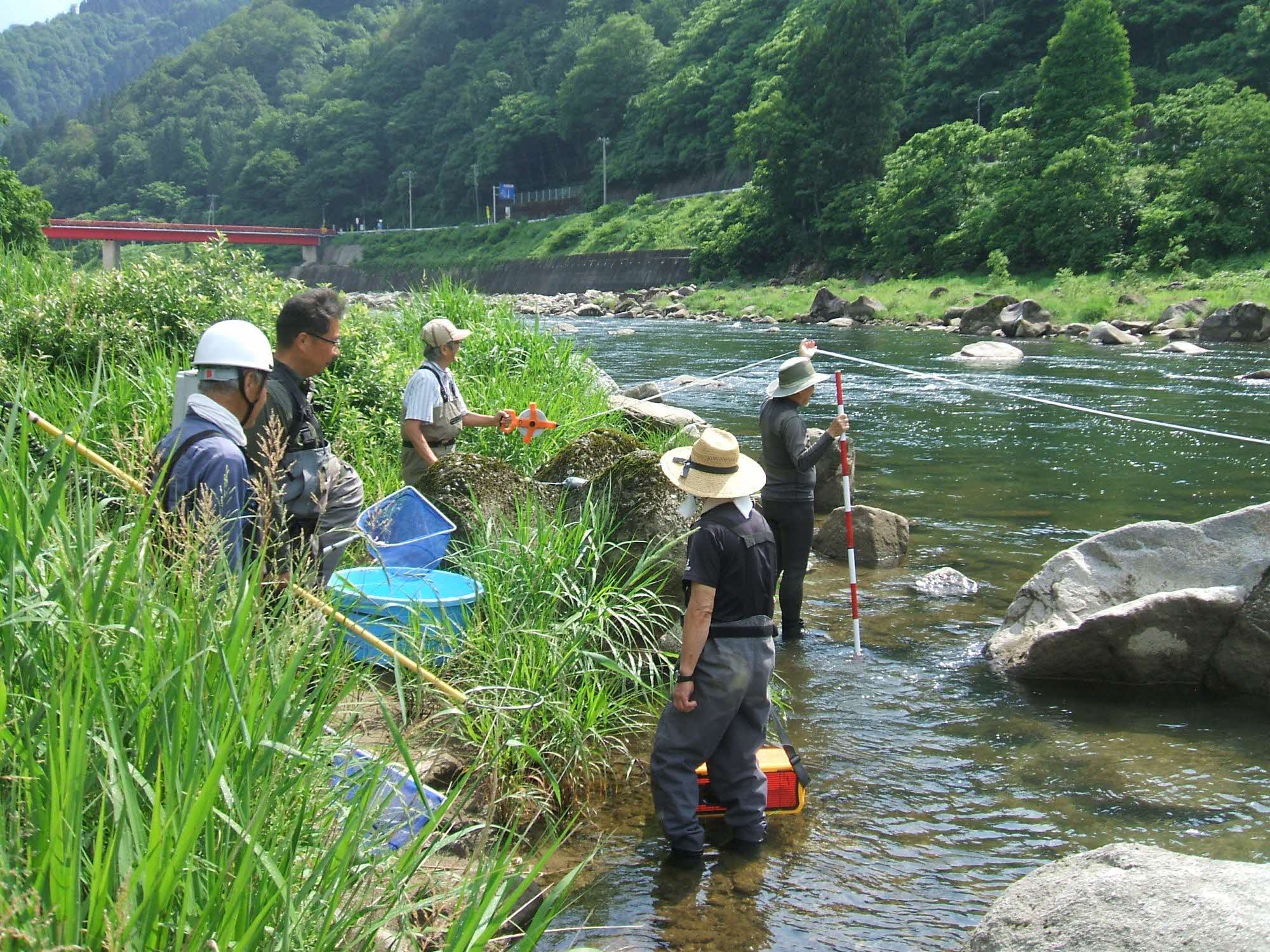 宮川下流漁協が「河川環境調査」を実施しました