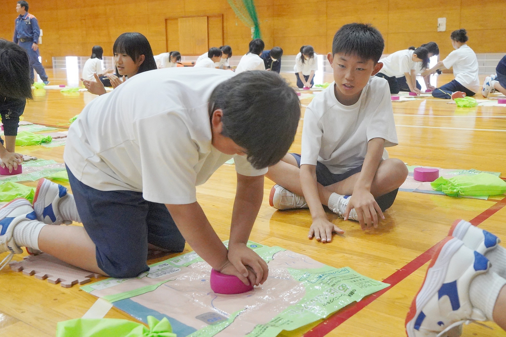 古川中学校で「ジュニアパラメディックプロジェクト」を実施